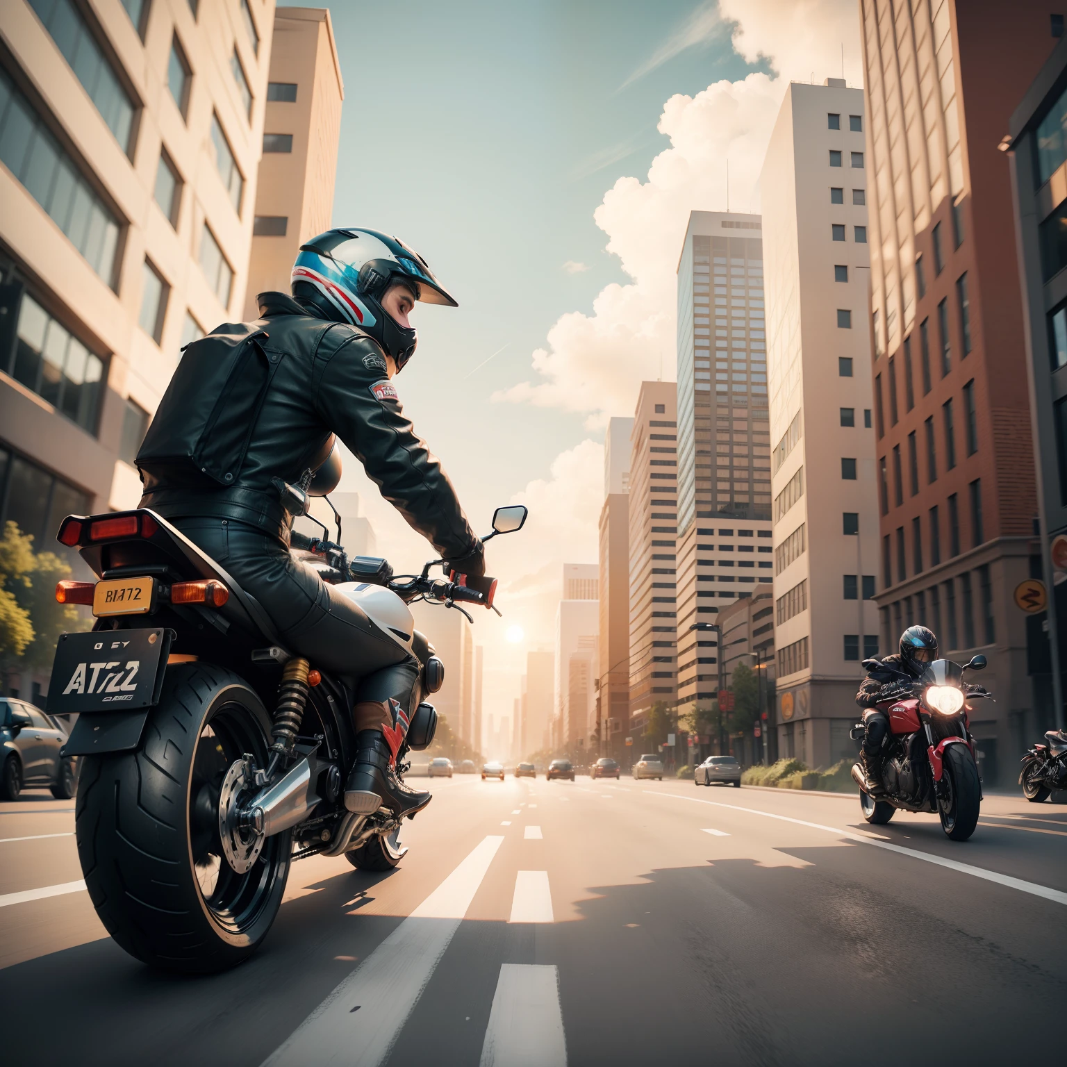 Motorbike game city