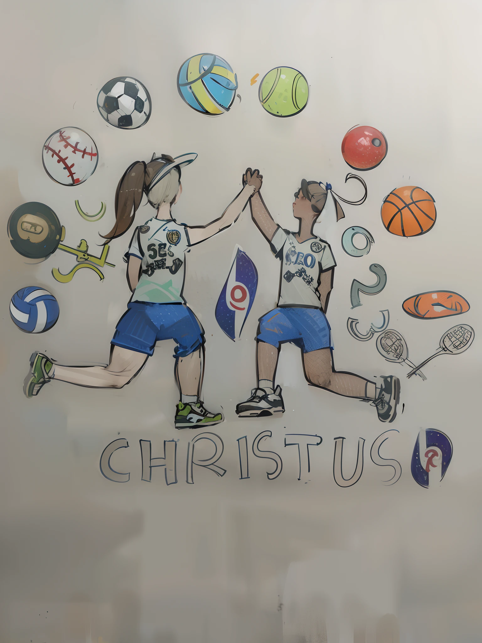 There are two girls who are playing with ball, Directed by: Christen Købke, Directed by: Christen Dalsgaard, inspirado em Christen Dalsgaard, inspirado em Christopher Moeller, christian cline, Art Chris Rahn e Jung Park, inspired by Christen Købke, Christian art, inspirado em Chris Rahn, Obra vencedora