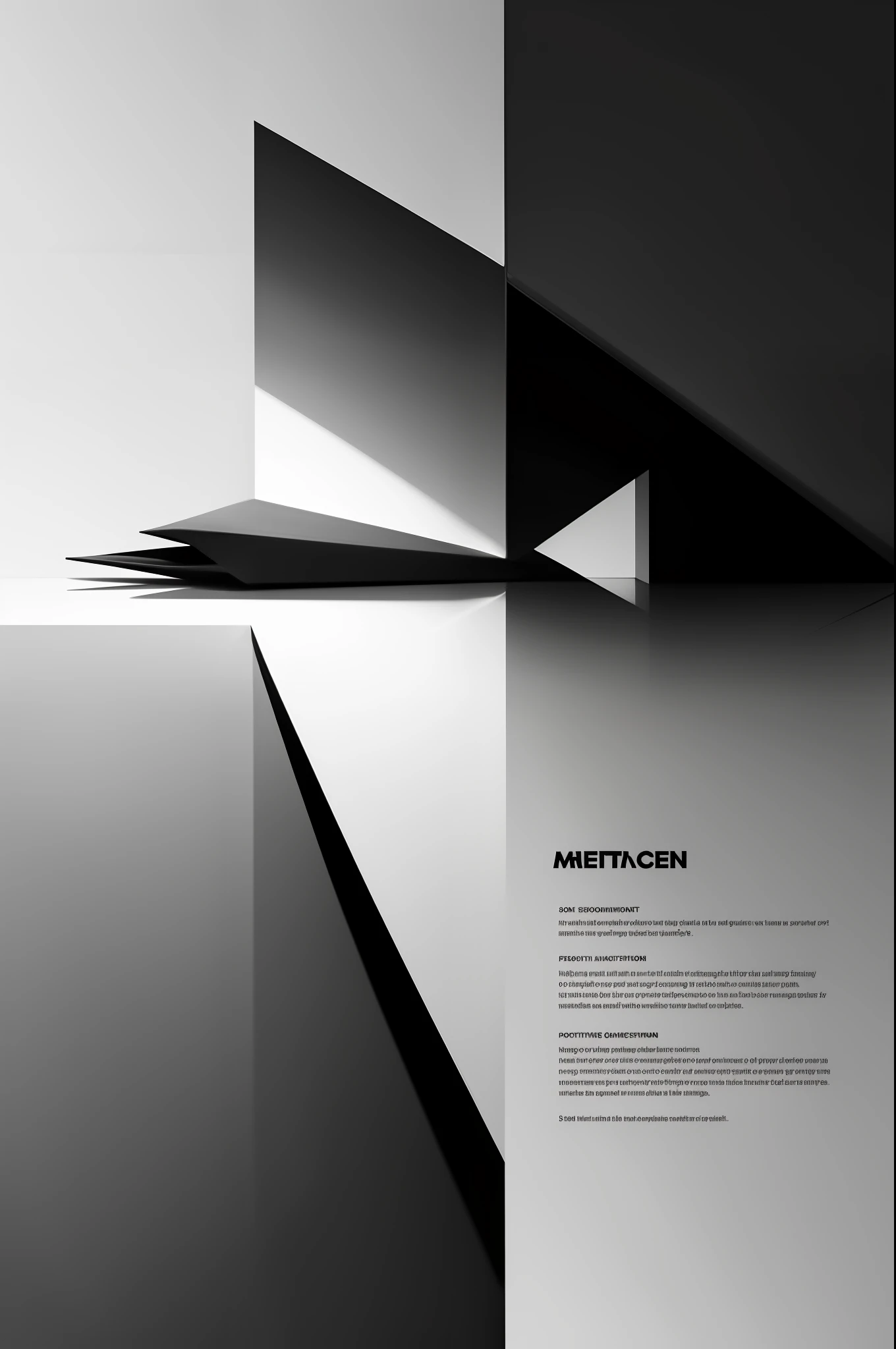 A black and white photo of a magazine with a black and white cover, Minimalist design, Portfolio, clean minimalist design, modern edgy graphic design, minimal, brochure, modern minimalist f 2 0 clean, modern minimal design, simplistic design, flat minimalistic, Full page black, author:Patrick Petropeli, Professional portfolio, modern minimalist f 2 0