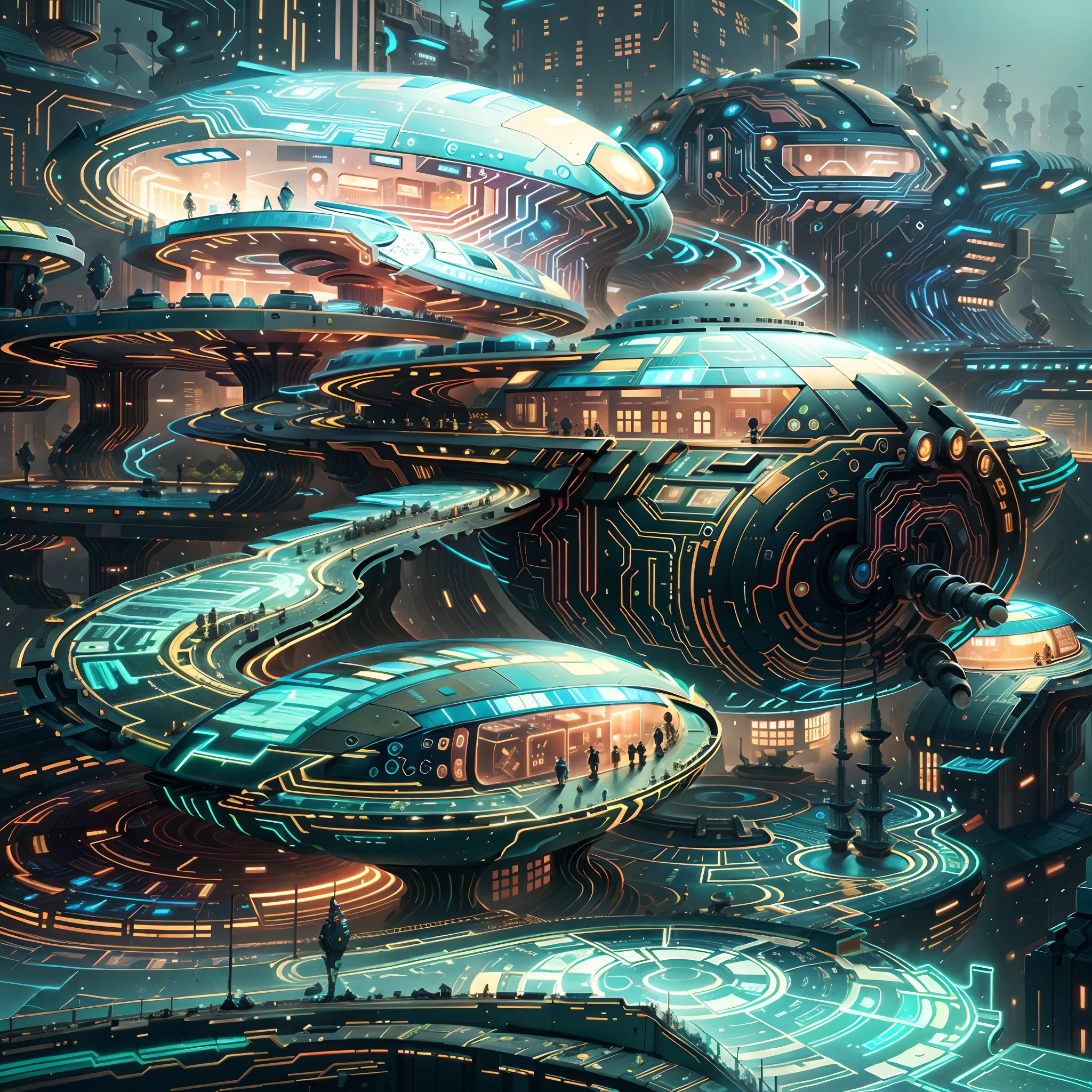 CircuitBoardAI futuristic houses