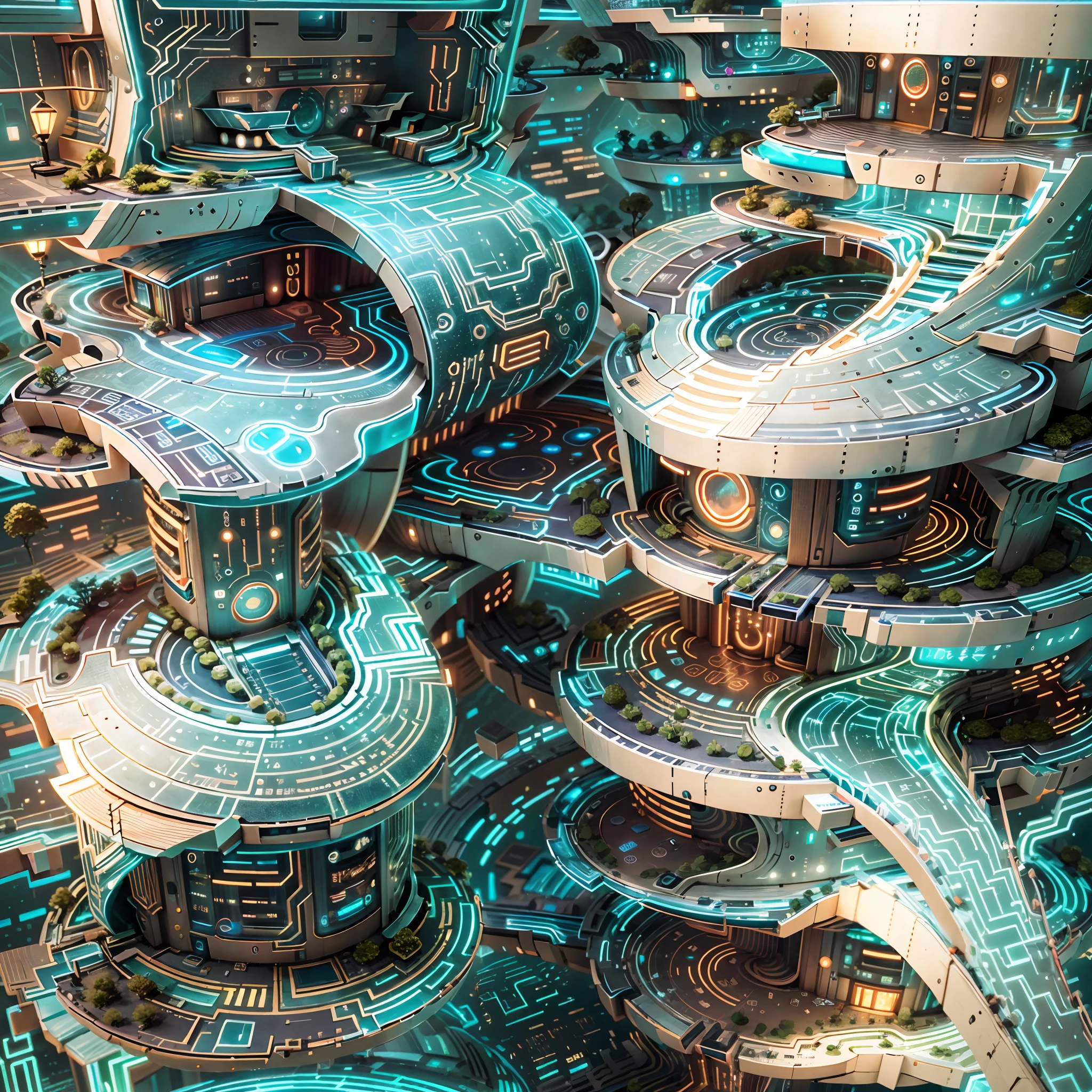 CircuitBoardAI futuristic houses
