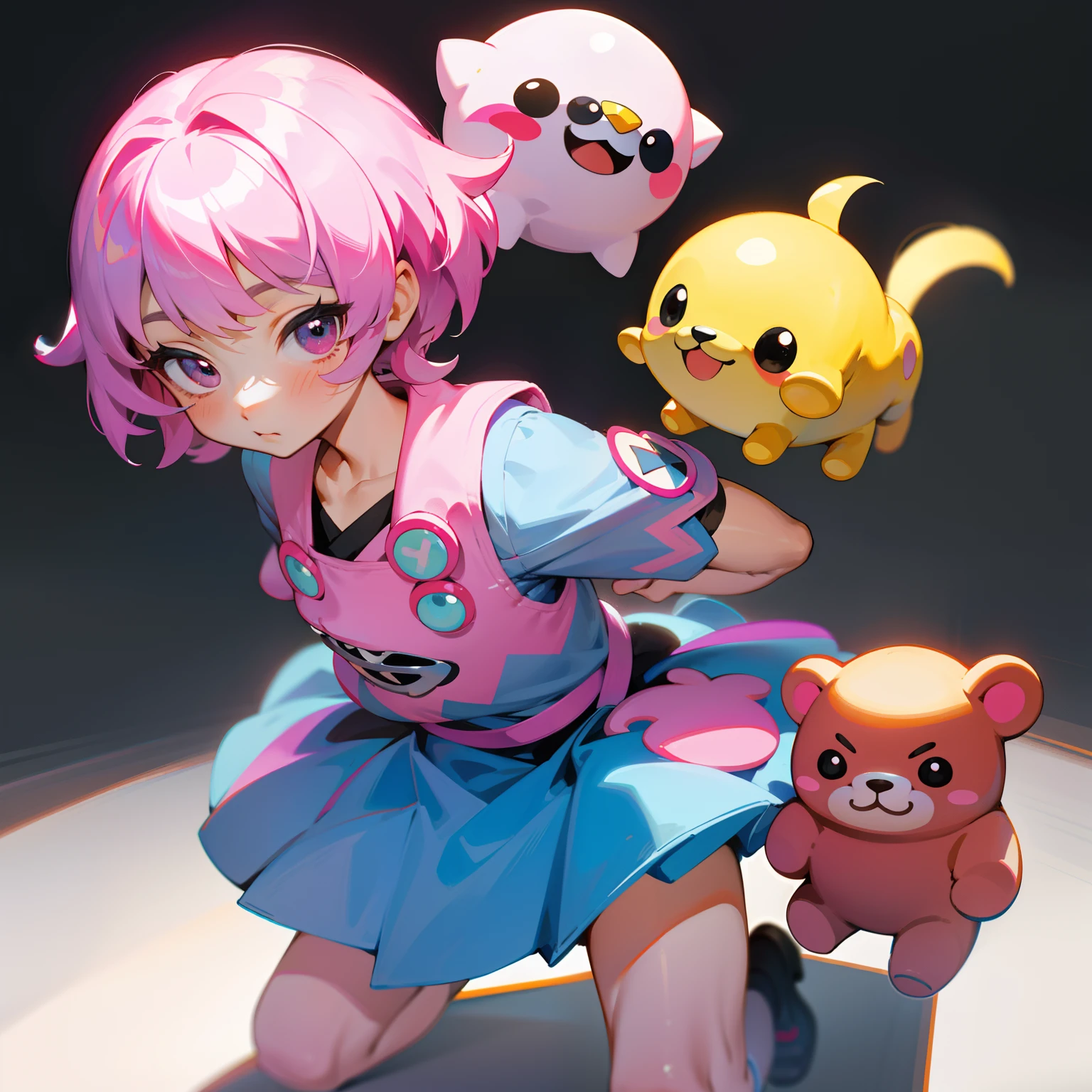 leon , Una pegatina,Adolable,kawaii,Adolable,Diferentes poses, fondo simple,