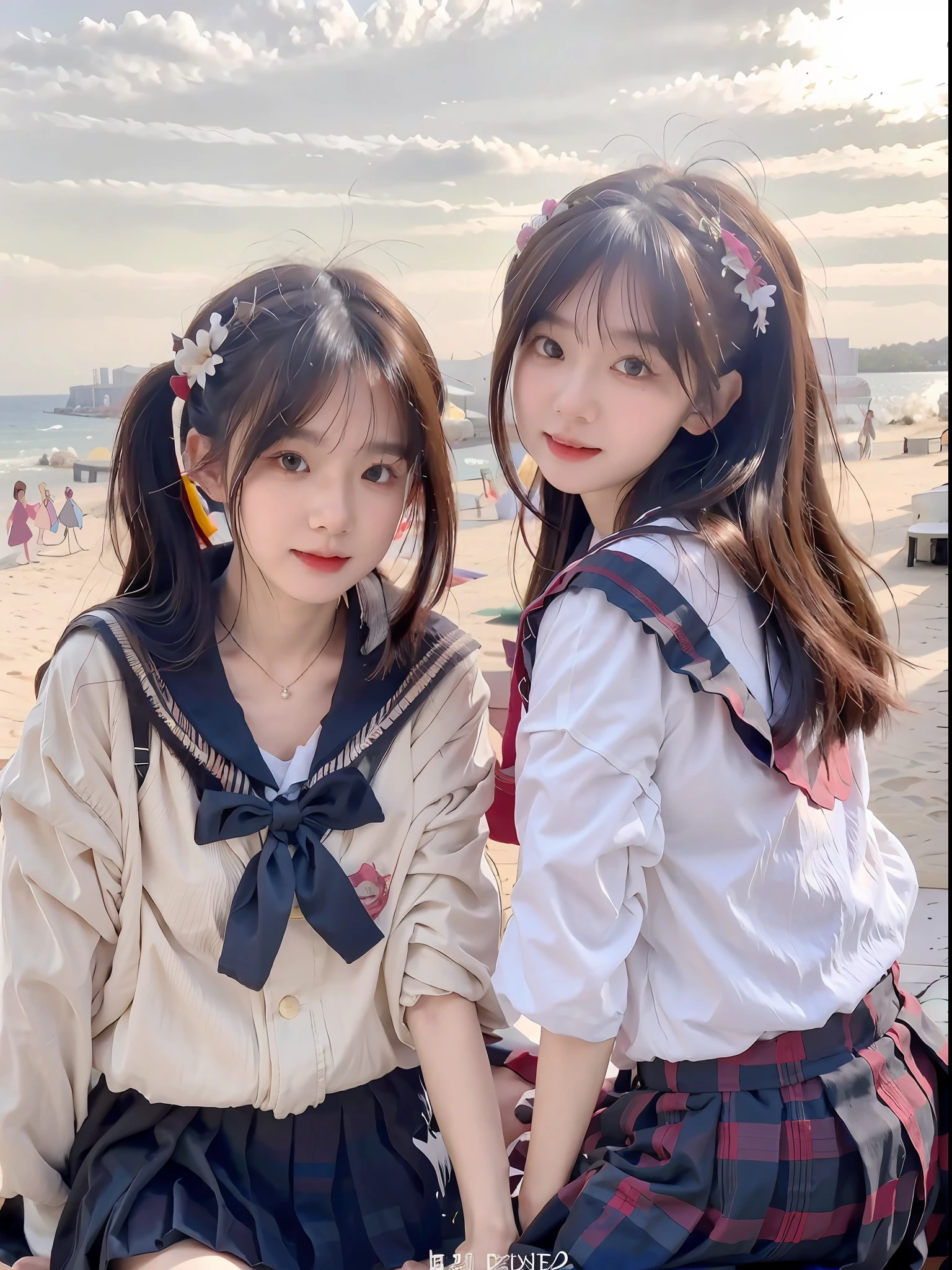 Best quality at best,tmasterpiece,超高分辨率,Textured skin,The is very detailed,awardwinning,high detal,(realisticlying:1.4),s girl,Juvenile,Clear eyes,looks into camera,Pupil correction,A detailed eye,Precise eye structure,Clear faces