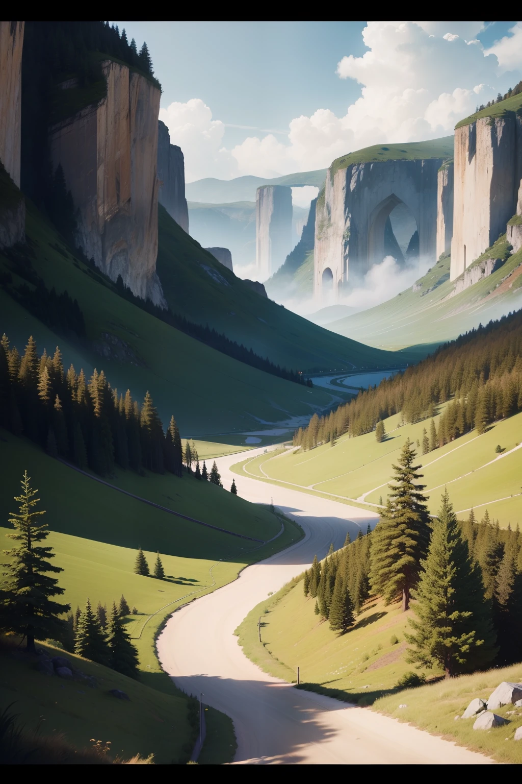 Realistic landscape GIFs
