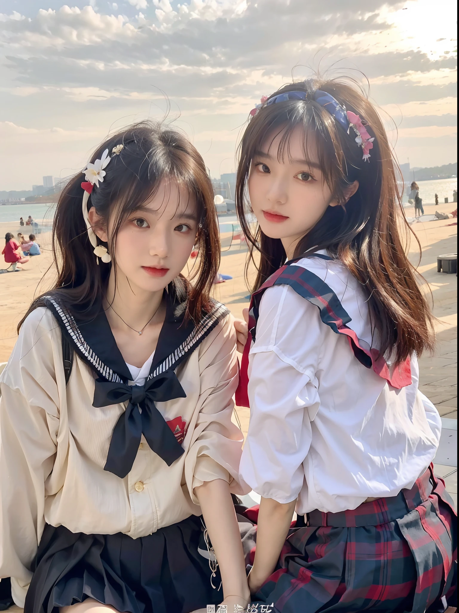 Best quality at best,tmasterpiece,超高分辨率,Textured skin,The is very detailed,awardwinning,high detal,(realisticlying:1.4),s girl,Juvenile,Clear eyes,looks into camera,Pupil correction,A detailed eye,Precise eye structure,Clear faces