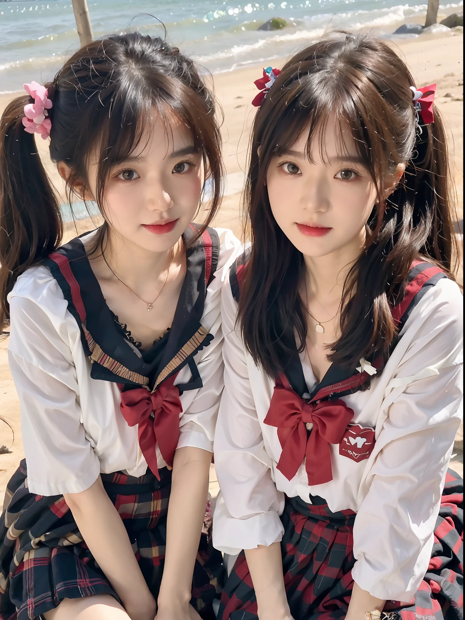 Best quality at best,tmasterpiece,超高分辨率,Textured skin,The is very detailed,awardwinning,high detal,(realisticlying:1.4),teens girl,Juvenile,Clear eyes,looks into camera,Pupil correction,A detailed eye,Precise eye structure,Clear faces