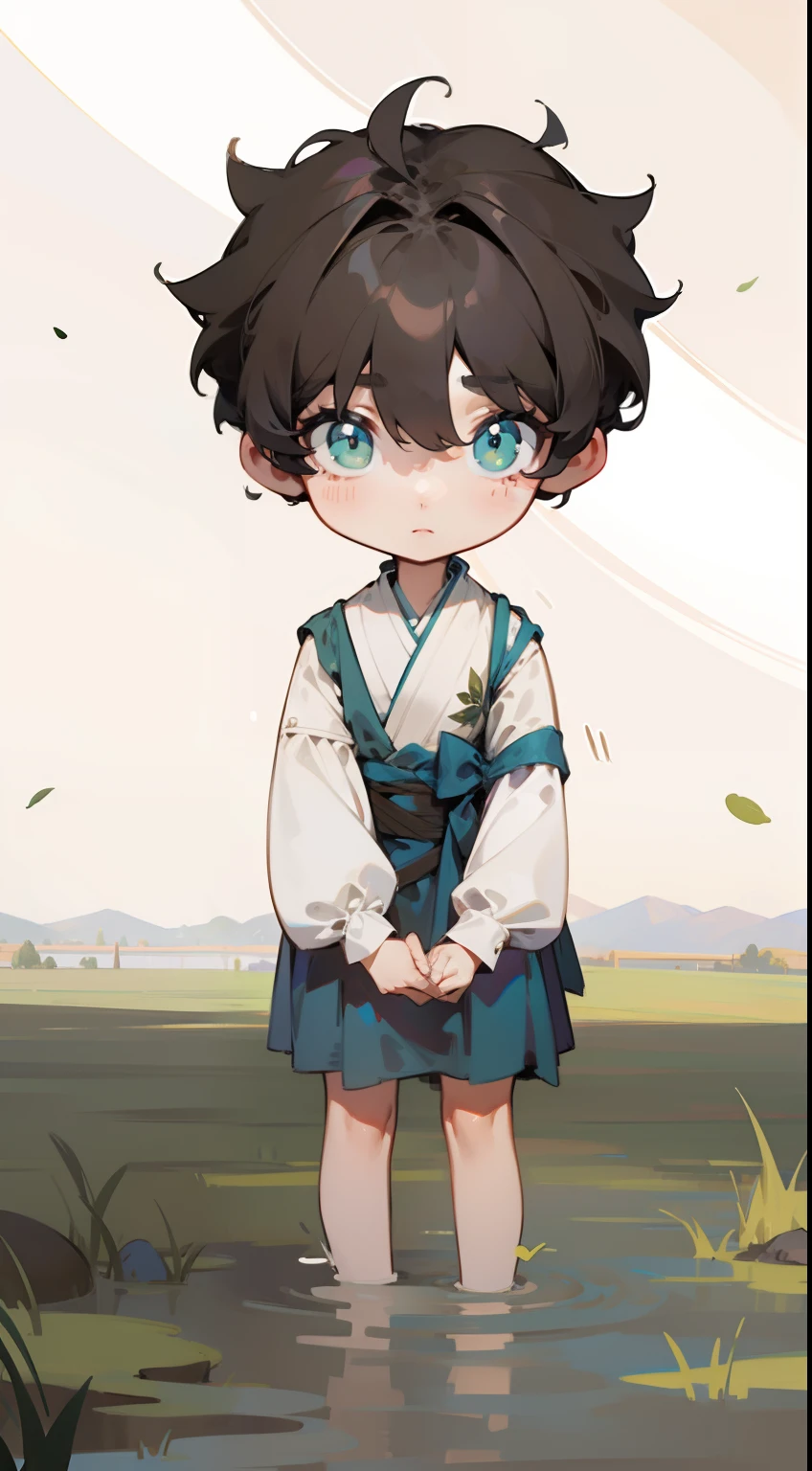 tiny faeries,Soft brunette hair,green-eyed,Game illustration,Lovely 2D image;Cold perfect face and soft skin;Floating on the grass,detail-rich,splash image,8K分辨率,Perfect masterpiece;Art station digital painting smooth:A masterpiece with realistic 8K resolution;intricately details;Natural and three-dimensional lighting;复杂、fairytale-like,sprawling、fantasy。"
