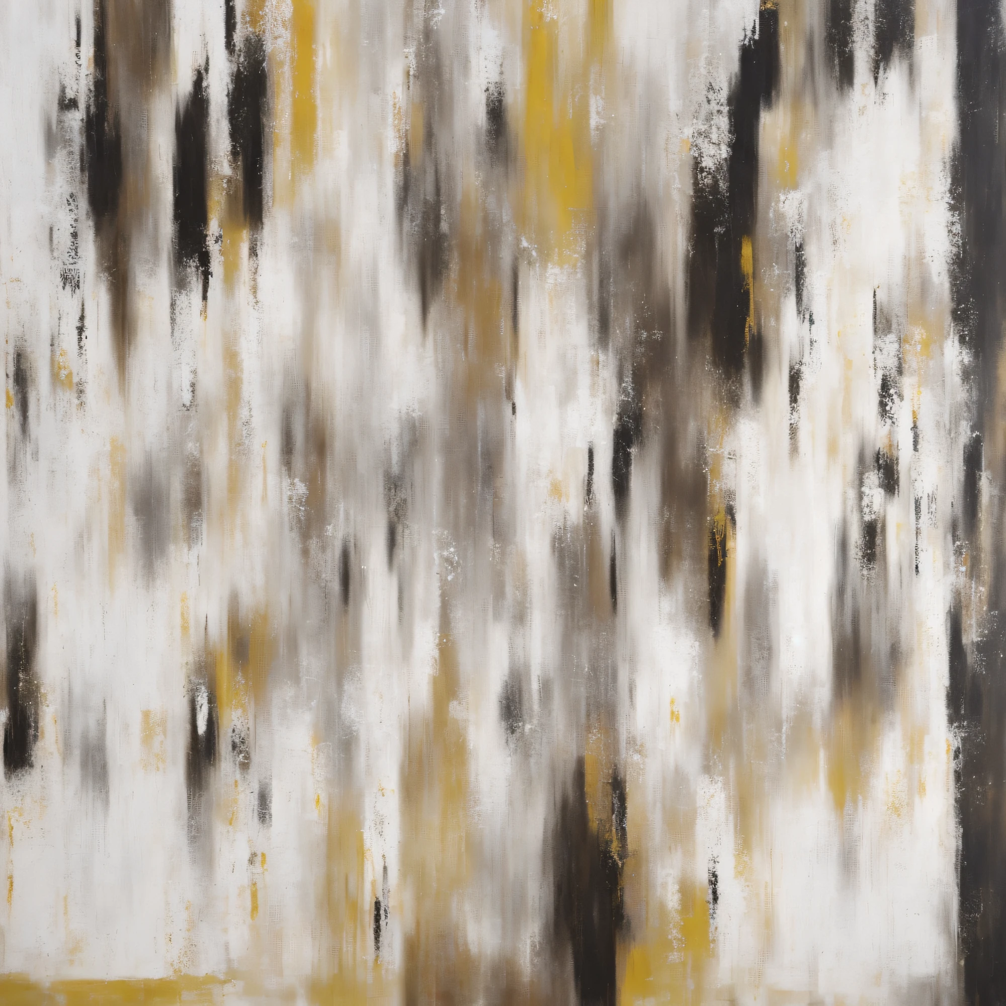 Close-up of a painting of a group of people walking, Worn mono - yellow wallpaper, highly abstract, abstract conceptual, abstract texture, abstracted, Paint textures, Coherent painting, painted texture, muted brown yellow and blacks, Dense brushstrokes, abstracted, Abstract strokes, brush stroke oil painting, semiabstract, abstraction, an abstract