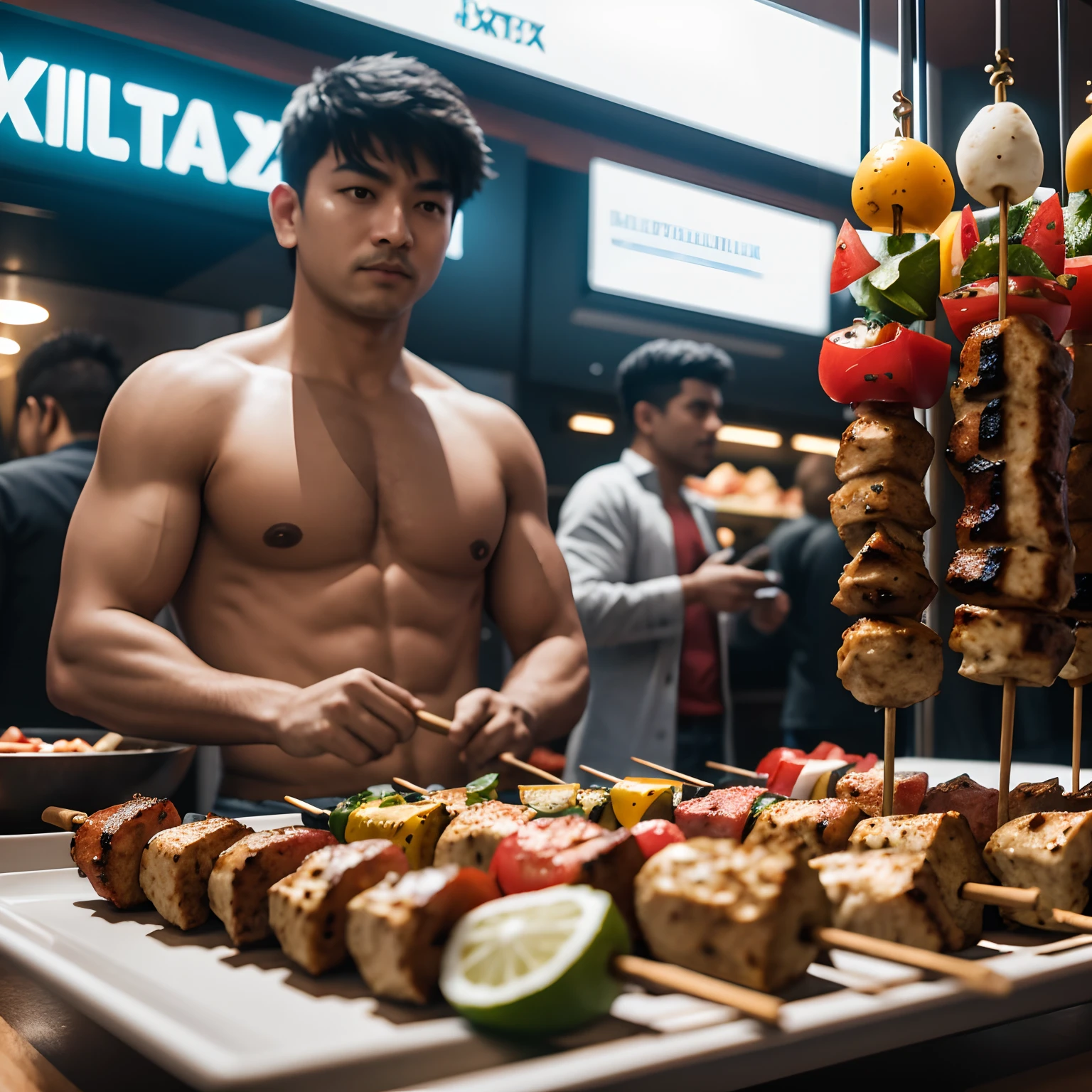 Kebabs.photore, 50 millimeters, Fujifilm XT3, hyper HD, 8K, The background is blurred out