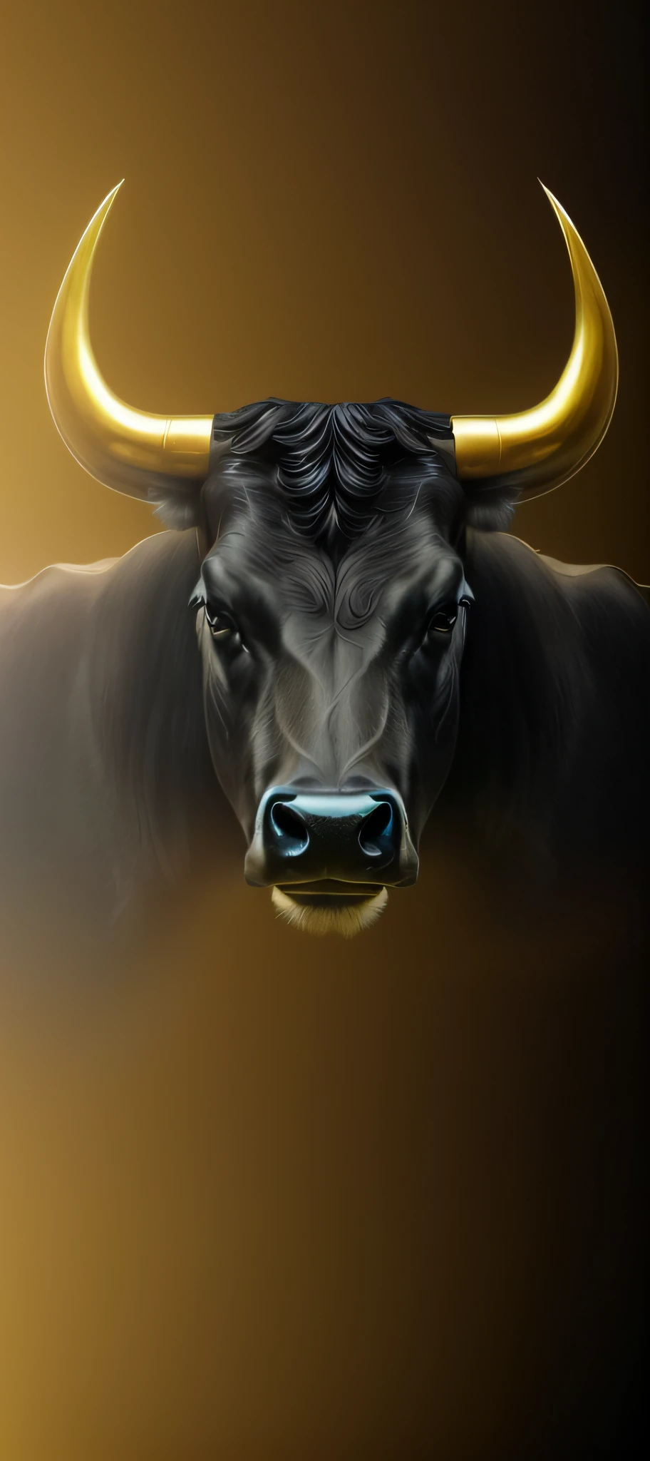 Close-up of bull's head on black background, cow head, face of an ox, that resembles a bull\'s, golden taurus, taur, a cow, hyper bullish, half man half asian black bull, cow, digital art animal photo, taur, Desktop background, hd phone wallpaper, wallpaper hd, phone wallpaper hd, black bull samurai