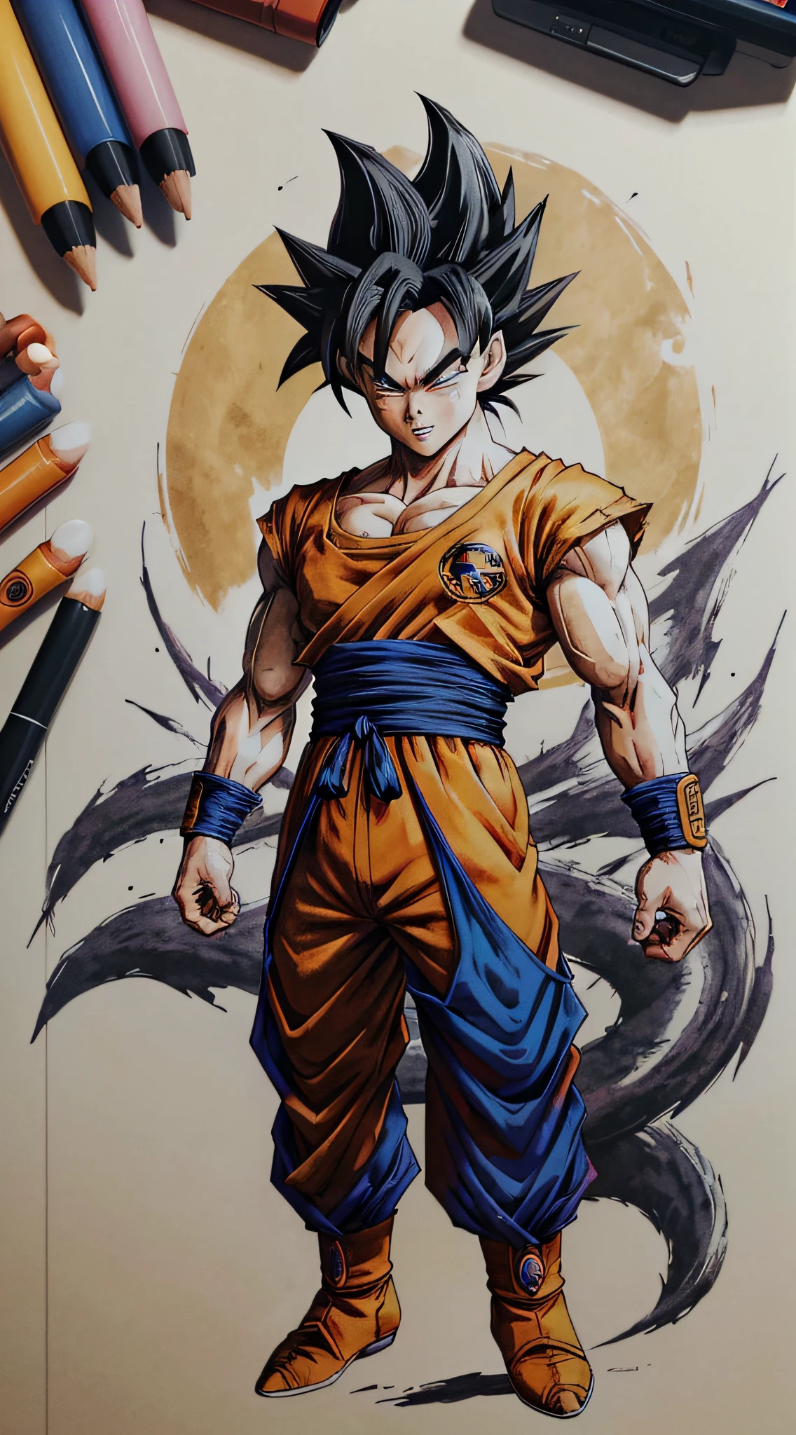 Dragon Ball Goku consists of - Art - O - Dragon, hand drawn, pencil ink, Vegeta, with Vegeta hair, Prince Vegeta, Dragon Ball Art Style, Wild Spike Black Saiyan Hair, Akira Toriyama style, inspired by Seki Toriyama, Dragon Ball style, HD artwork, character Dragon Ball, Dragon Ball Z style