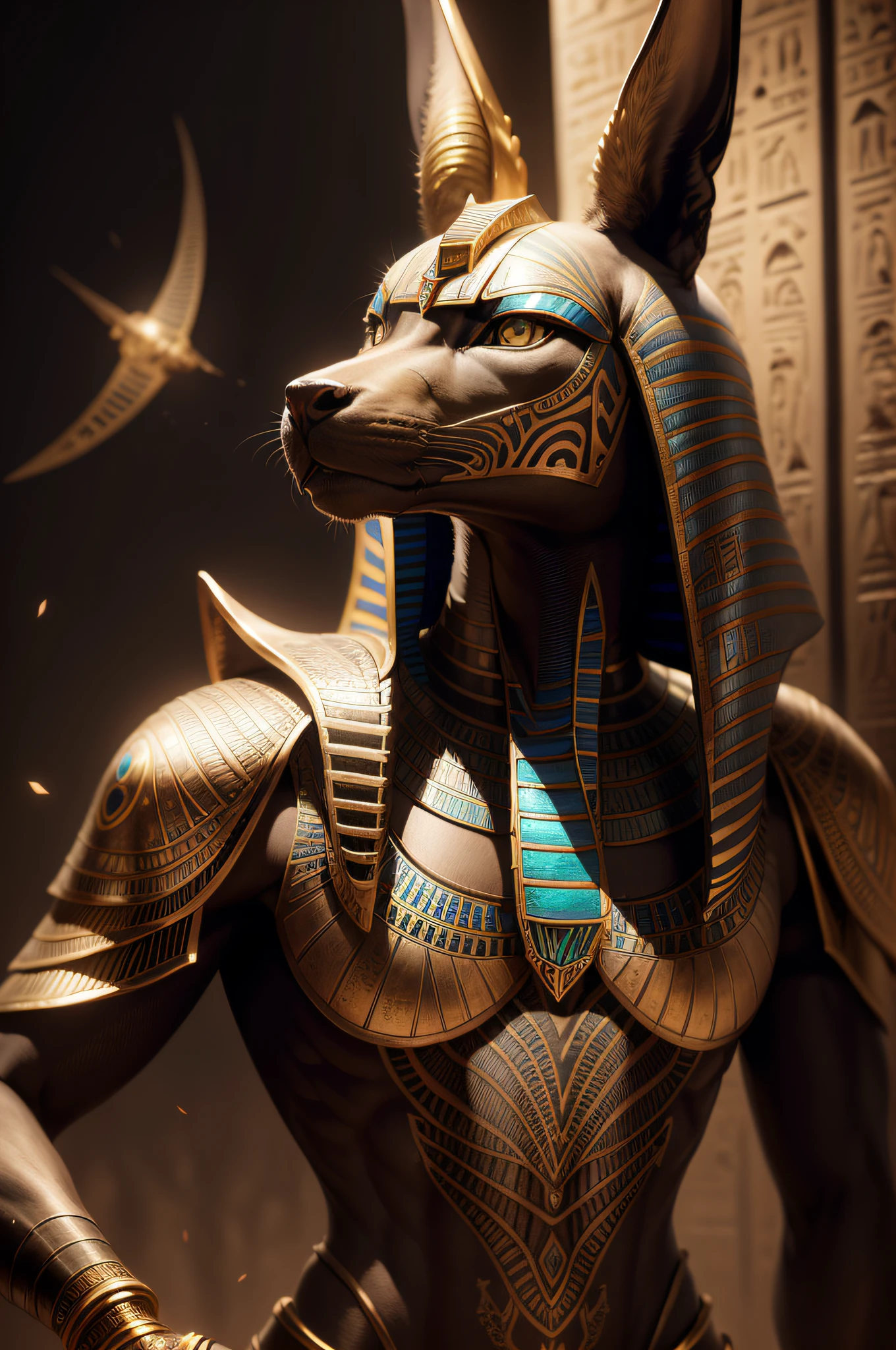 biomachine:1.3, (Egyptian anubis Art:1.2), (colorido:1.2), Hans Giger, (zentangle:1.2), granulado, extremamente detalhado, detalhes intrincados, dynamic lighting, fotorrealista, luz natural, baixo h, obra prima, detalhado 8k