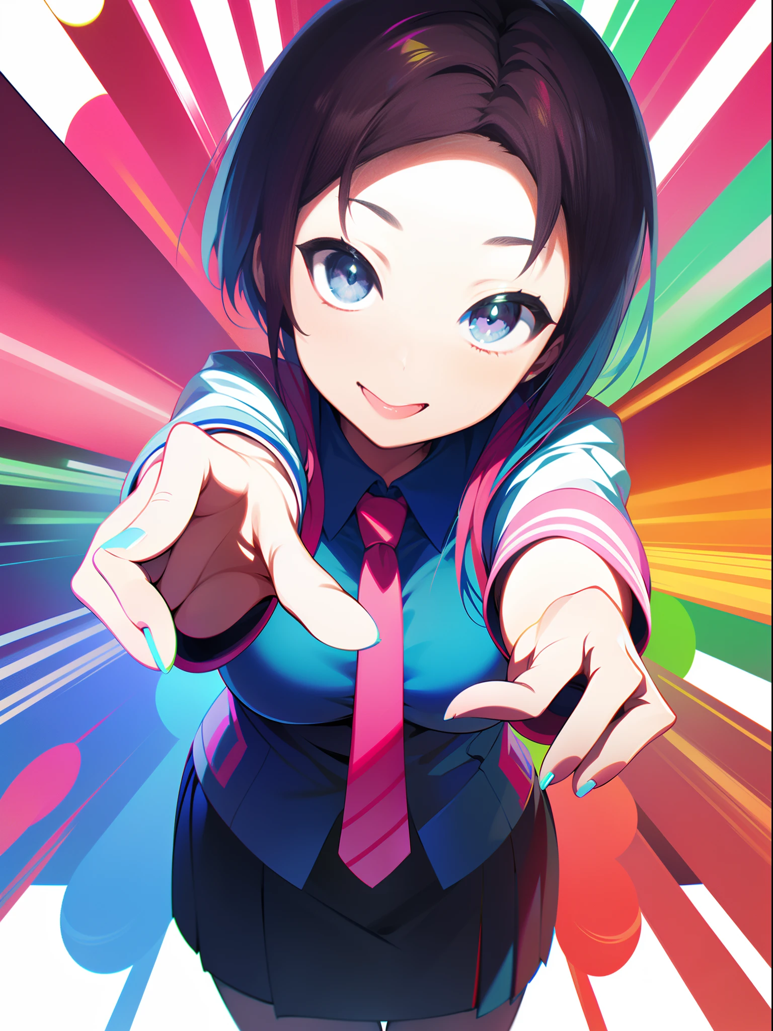8k、high-level image quality、One man、systems engineer、overtime、Energy Drinks、Energy drinks、Neon Street、TOKYOcty、s Office、personal computers、keyboard、Cable cyberpunk、Vivid Color、Shadows are vivid colors、Clear expression、Clear eyes and nose、salaryman、officeworker、near future、Surrounded by liquid crystals、toil、neck tie、jaket、Clear contour lines、8K、Clear facial parts、Face is clearly visible、Employee ID card hanging from the neck、Anime Touch、Comic style、digital、Electromechanical、Acrobatic regime、Movie poster style、Vivid Color、Pop design、businessman、Shadows are vivid colors、Energy Drink、Cans of energy drinks are scattered、Capsule-type drug is placed on the tongue、Capsule-shaped drugs are scattered、Psychedelic colors、Psychopaths、The halo is pointing、God、Deities々Right、Vivid color for the entire screen、Clown makeup