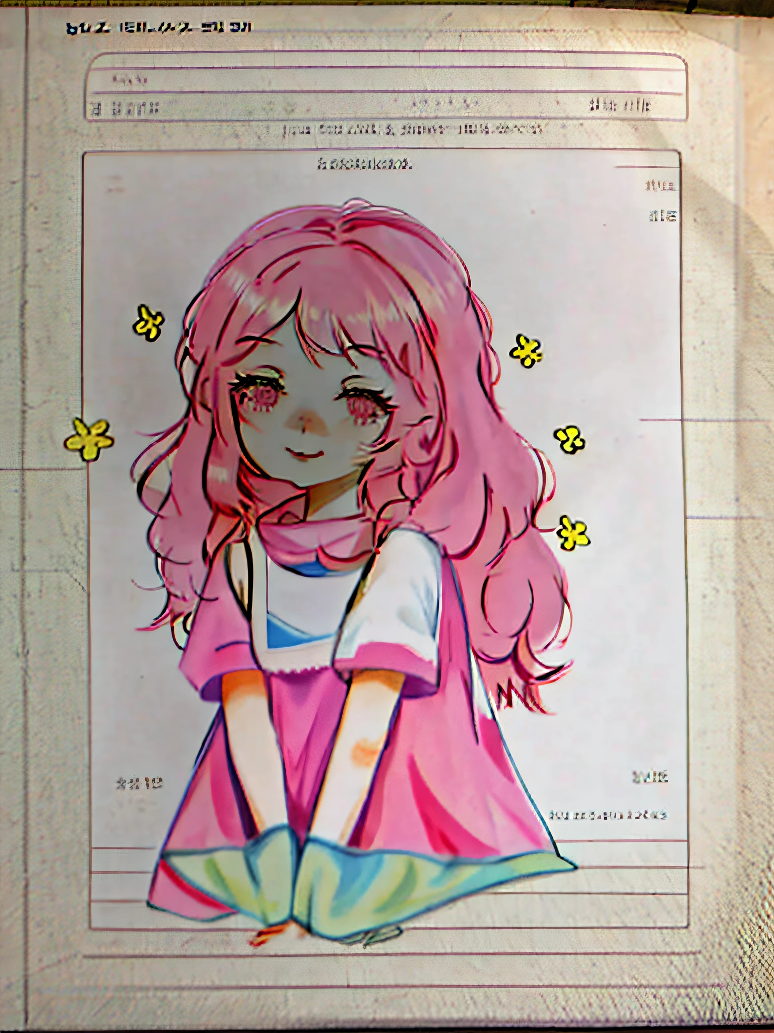 Draw a girl with a scarf and butterfly on her shoulder, anime sketch, an anime drawing, Simple drawing, anime style drawing, Anime Paintings, in an anime style, anime moe art style, flat anime style shading, anime shading), Marin Kitagawa fanart, Anime girl, Anime style portrait, An anime girl, comic drawing, loose pencil sketch, cute drawing