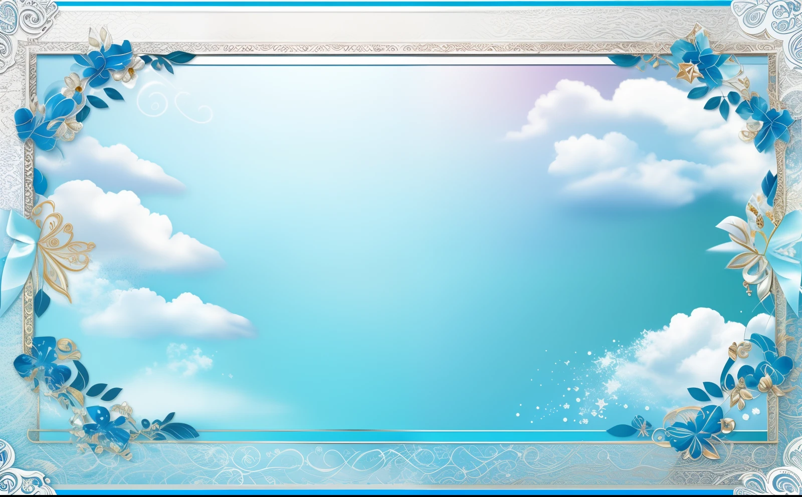 tmasterpiece，Best quality at best，high qulity，Background border，Eau，blue-sky