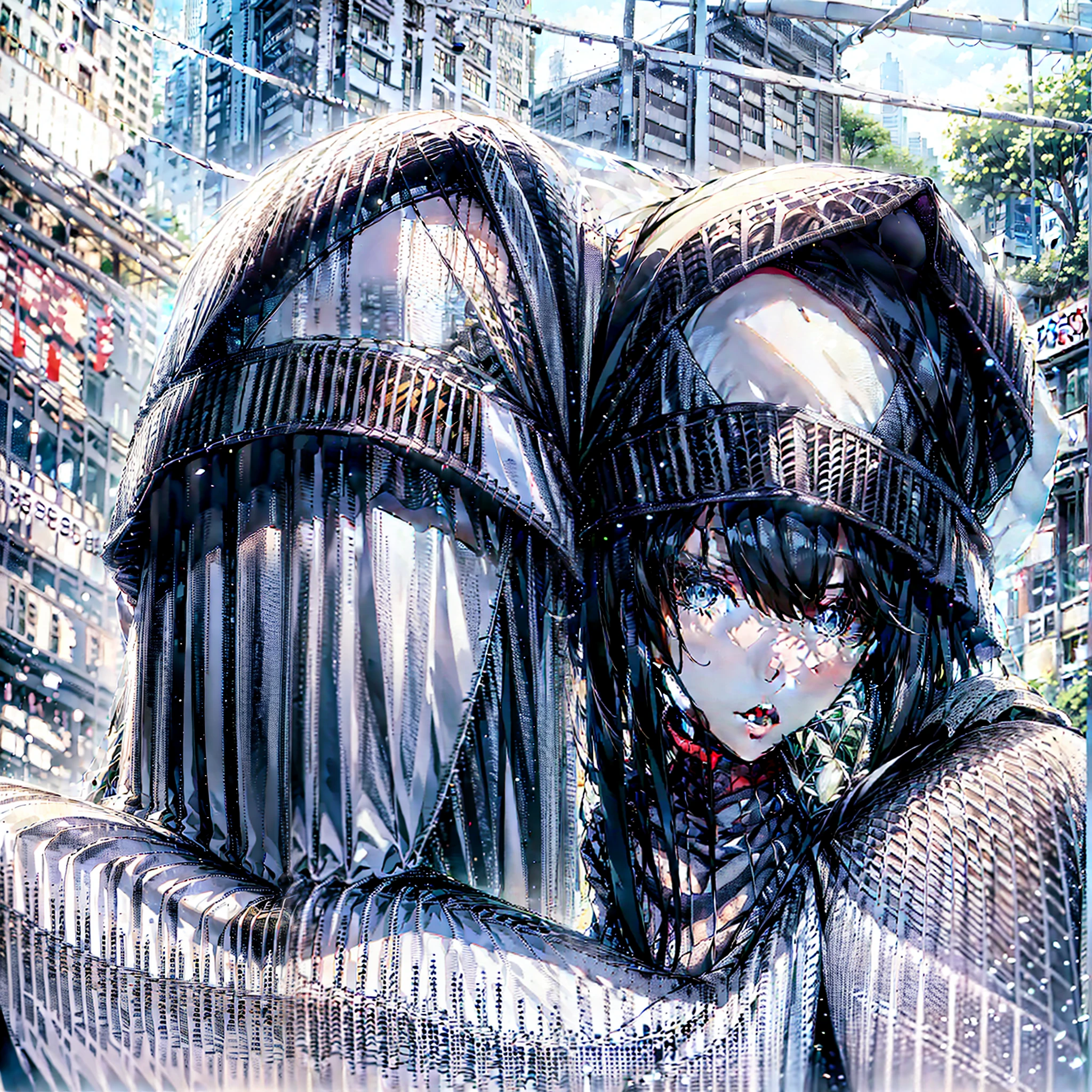 （tmasterpiece：1.4）， （8K， realisticlying， RAW photos， best qualtiy： 1.4）， jpn， （1girll）， beauitful face， （photorealiscic face：1.4）， （whaite hair， ponytailed long hair：1.3）， Beautiful hairstyle， beatiful detailed eyes， （best ratio eyes：1.5）， Attractive， 超高分辨率， Ultra photo realsisim， highly  detailed， Optimal proportions， （Detailed face：1.4）， looking at viewert， Red lipstick， （best ratio fingers：1.5）， （white super hero theme， Glamorous，There was a girl at the top of the town，Wearing transparent lingerie Spider-Man costume，she is a superhero），[（（25 age old），full bodyesbian，（Realistic blue eyes：1.2），（（Spider-Man pose），Show power，jump from one building to another），（（sandy urban environment）：0.8）|（view over city，the night，dynamic lights），（moon full））] # illustrated：The Prompt mainly describes a 4K painting of ultra-high definition，Very realistic，The is very detailed。It showcases superheroines at the top of the city，wearing Spider-Man costume。The subject in the painting is a white superhero theme，The heroine has long white hair，He is 25 years old，The entire figure is shown in the painting。In terms of portraying the action of a superheroine，Spiders were used，（Cobweb bra：1.4），vivaciousness_Nipples，（（exposed_Nipples，Naked of breast，High percentage of realistic breasts，Realistic big breasts）：1.4），（Keep one's mouth shut：1.4），（camel_Toe_Pussy：1.4），Ini_Pussy，Cobwebs cloak，Stockings，Full body photo