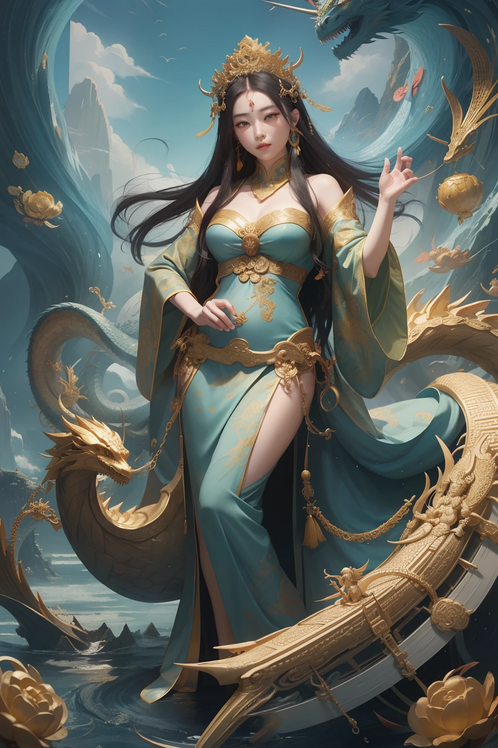Feitian Nine Tails Light Blue Celestial Master Flame Hairy Fox Star，novel，Torch Night Black Gold Orange Snake Print Silk Trousers，Rouge Diamond Tulle Sheer Lizard Print，Fat girl flying in space in the snow 1:900 miniatures，Front view，pure transparency，put on boxing gloves，Wear gold-framed reflective sunglasses，Panoramic super wide angle，very happy，Authentic and delicate texture，Strong visual impact，Super detailed，dream girl，delicate face型，beautiful eyes，Hair floating in the air， Cherry style，Zhou Xiaotong，crystal clear，Good sense of perspective，Light and shadow effects，16K smooth，surface reflected light，flowing black hair，Water Goddess 32K，complicated，grace，Very detailed，magnificent，digital photography，Autumn Cowboy Shooting，Surrealism，broken ruby，defeat magic，Water magic entanglement，（masterpiece，movie lighting，beautiful eyes：1.2），high dynamic range，void 5 energy storm，(china 1 girl，black eyes:1.5），rouge skin，glowing skin，(sit on stone：1.5），delicate face，black hair，Put on gorgeous golden armor，take off shoulders，，short skirt，beautiful golden armor，it&#39;It&#39;s raining，beautiful big breasts，looking at the audience，Turn your back to the camera，masterpiece，side,side portrait close-up