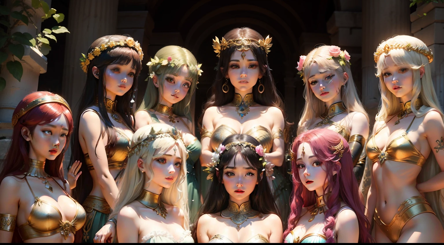Goddesses of Music in Greek Mythology。9 daughters。