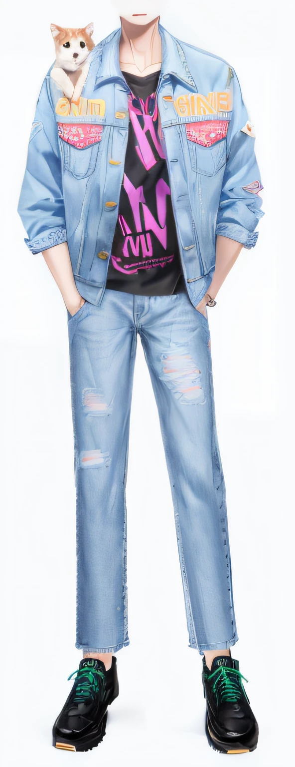 n denim jacket，denim pant