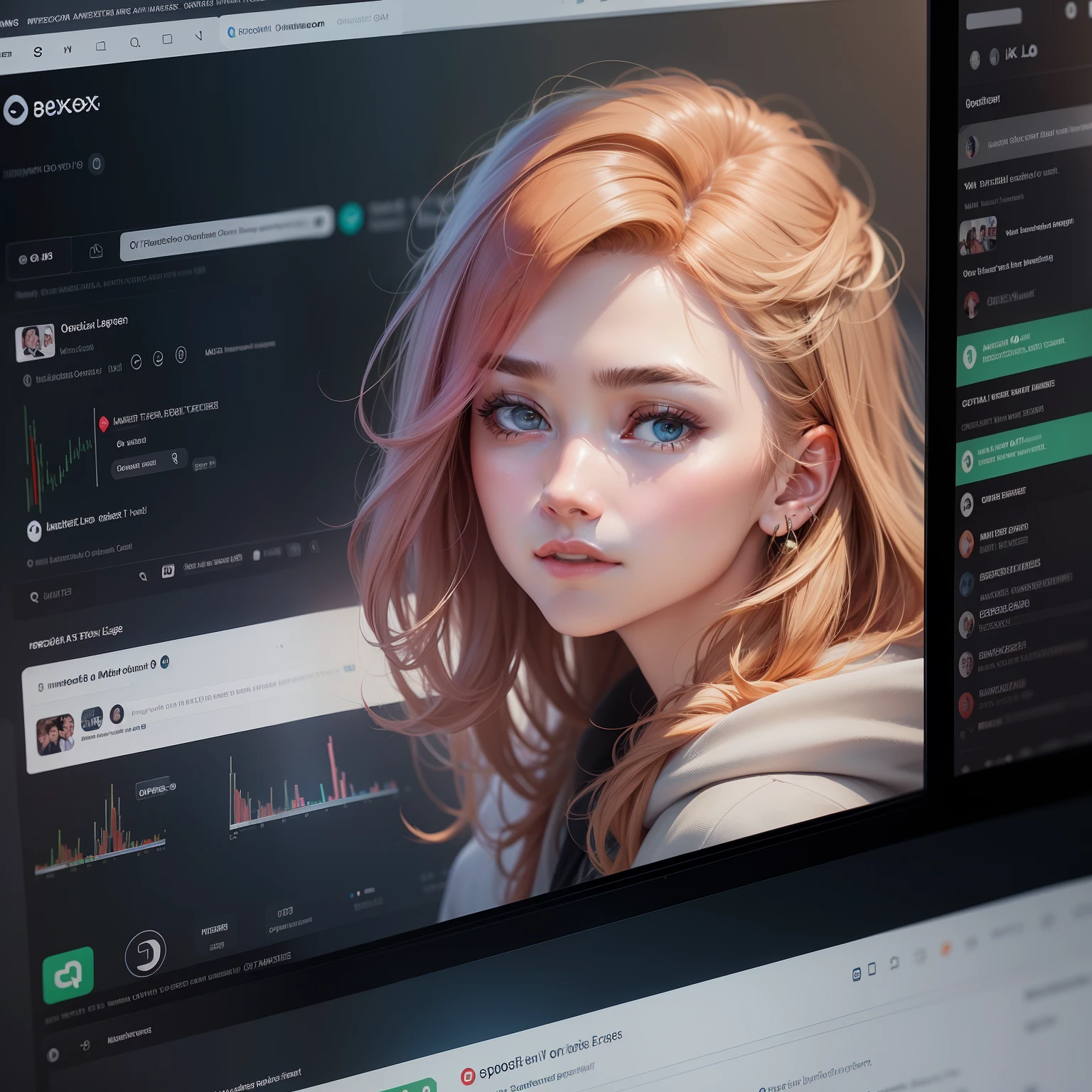 I'm building a social media page where users will get opinions trading, option trading, share market and crypto related video and page name is OpinioNexus, can you generate it's loge please