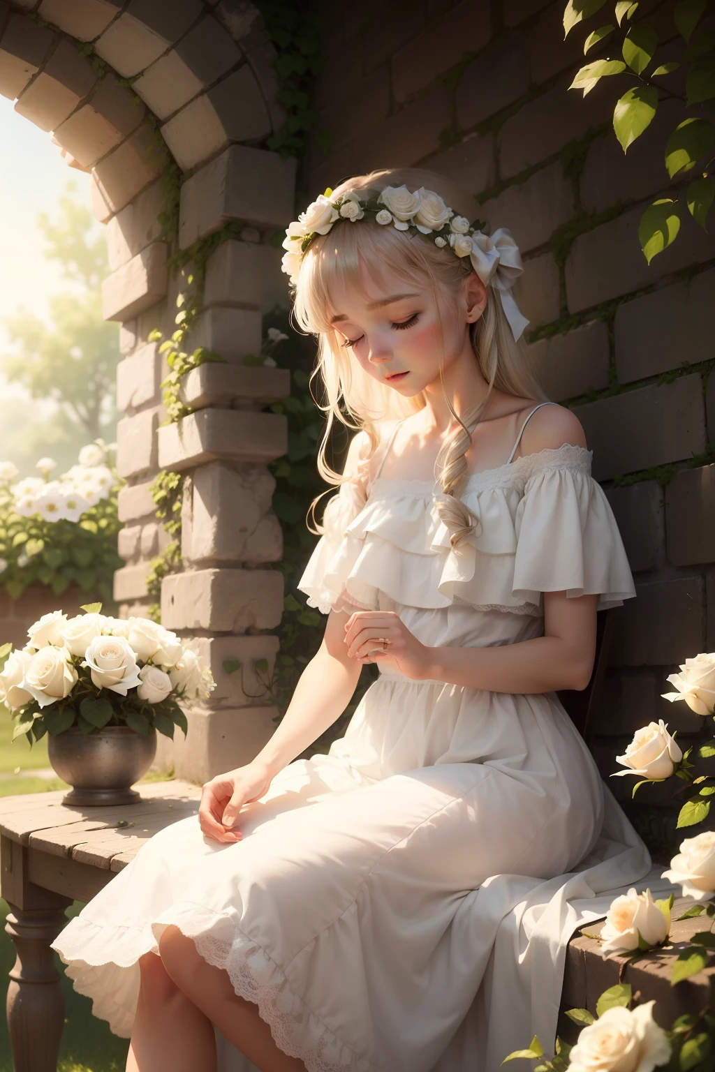 the meaning of beauty on a waning summers day as a soft breeze brings the sent of white rose peddles from the garden a small cricket chirps the end of day and I wonder.
