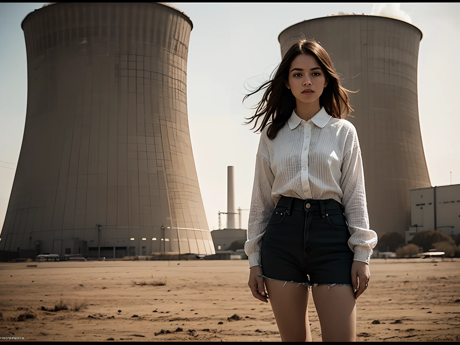 (masterpiece, best_quality, 1girl in a Nuclear Power Station:1.4), full body portrait of a fairy doing drugs, standing, ugly, tired, (perfect face:1.2), full body shot, dirtcore, worn out, junkpunk, in the style of tony diterlizzi, sepia:1.6, black and white, color gradient, cinematic light, (sharp focus:1.6), highly detailed, ultra realistic, 8k, blue film filter,