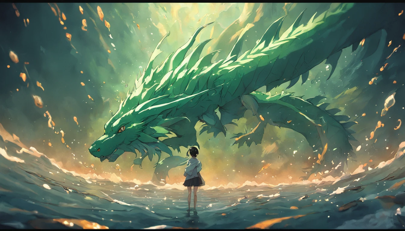 ocean floor，ryujin，Green Dragon