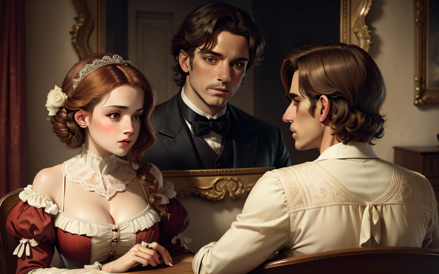 arte classica, casal de epoca, vintage, romantico