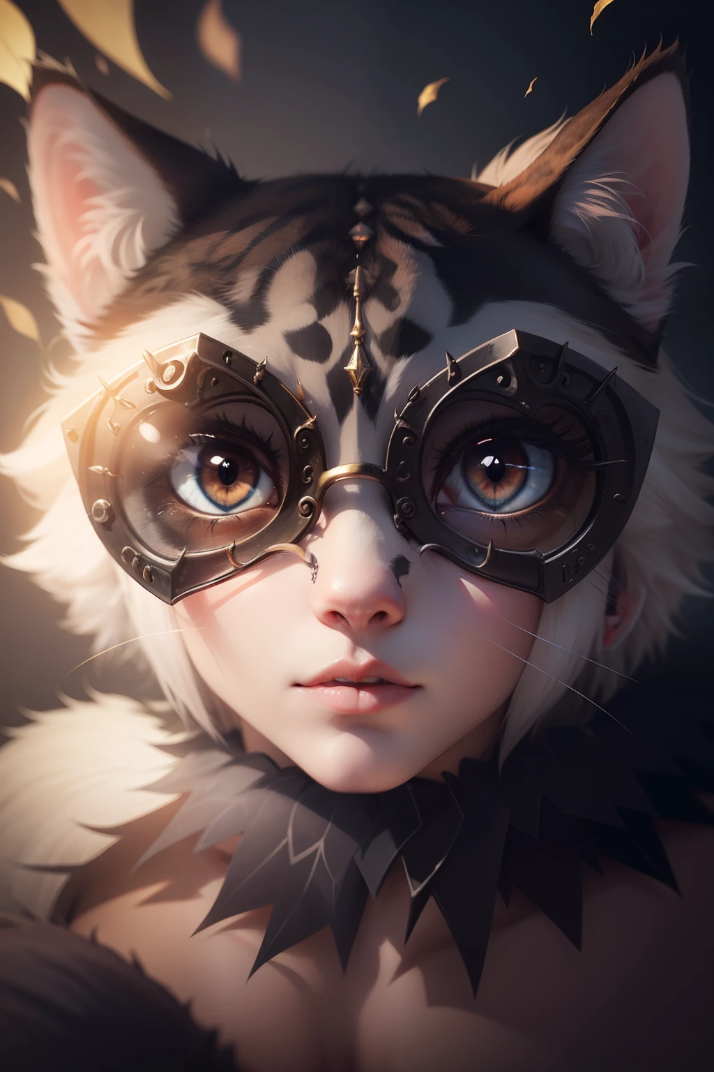 Cat with four eyes