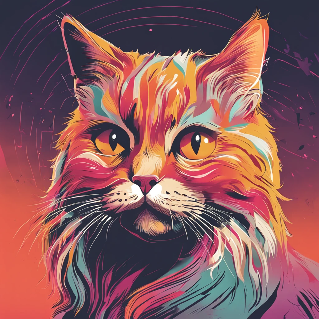 logotipo de um gato estilo minimalista