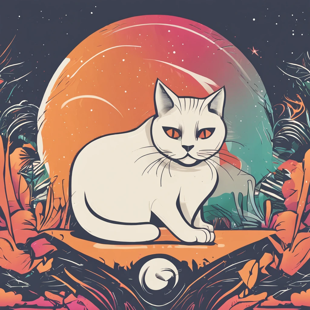 logotipo de um gato estilo minimalista