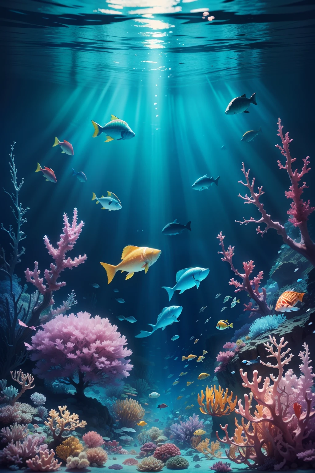 Underwater world,Colorful,