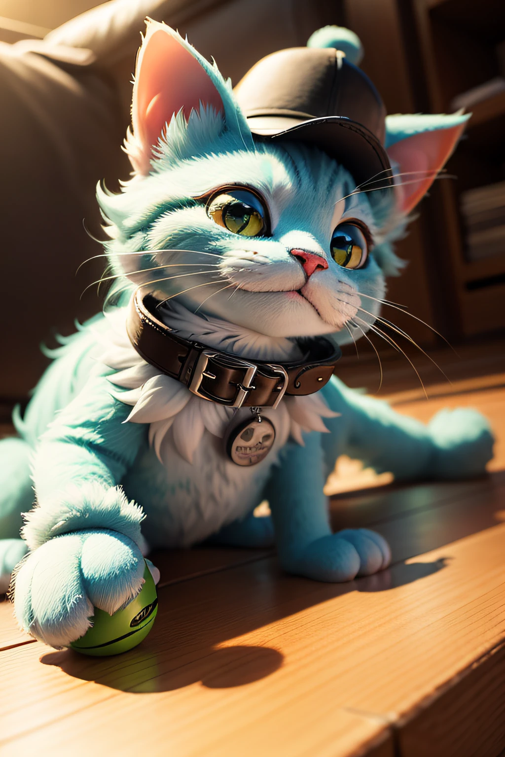 Muppet cat，high detal，play