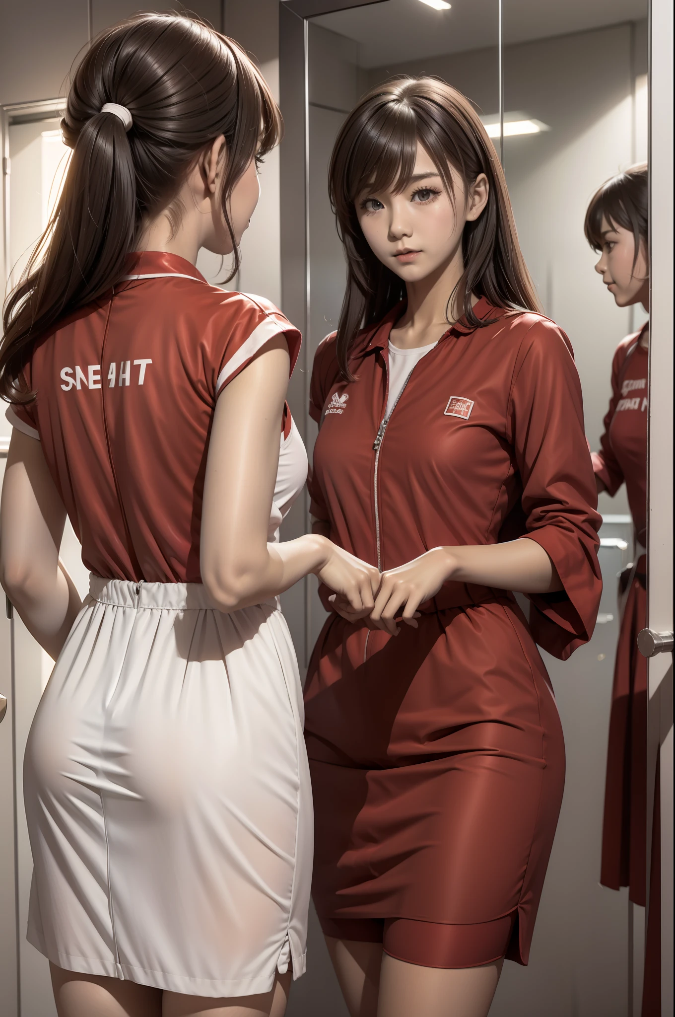 dress room、It's about the red locker room, Isn't it?