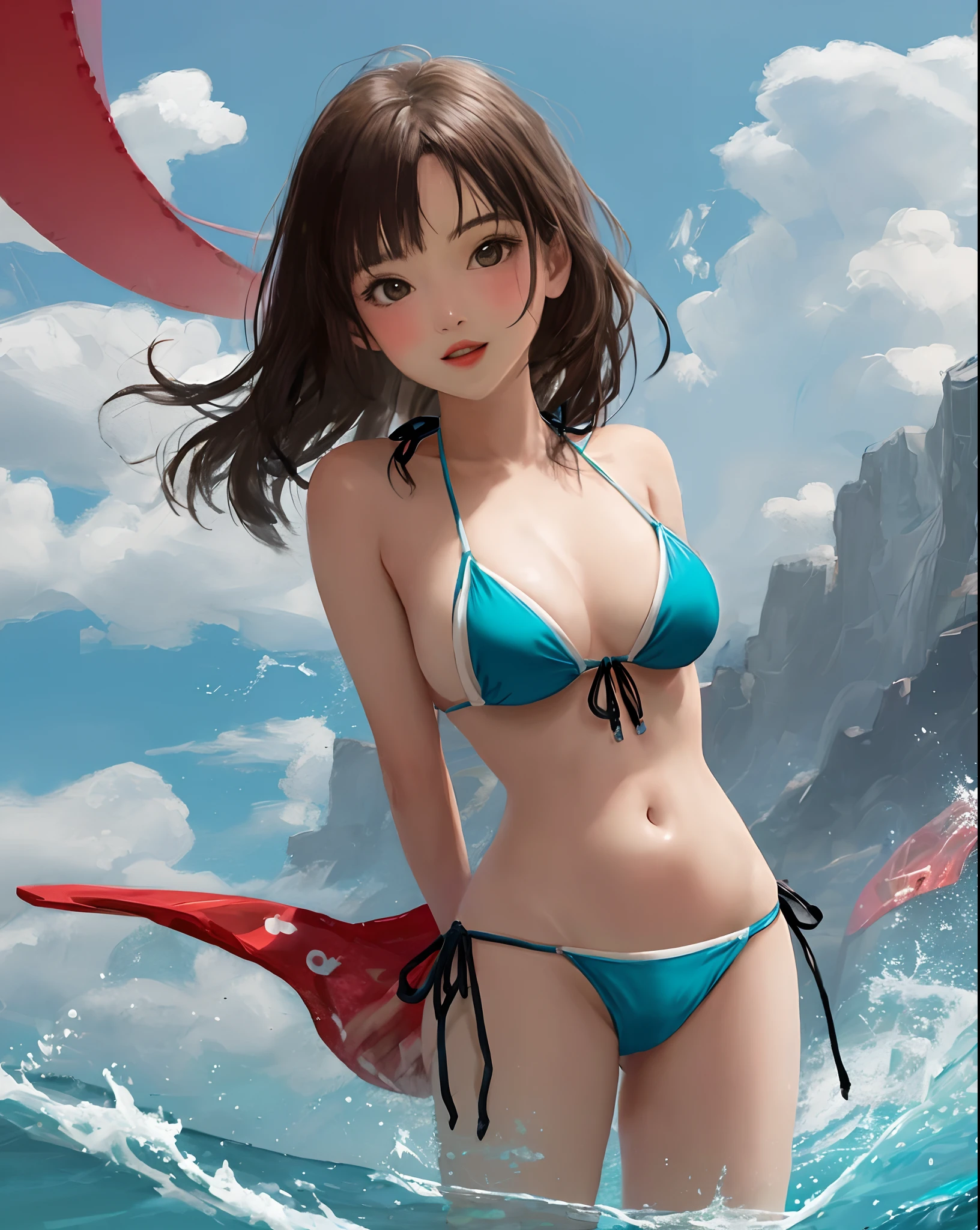Hot girl with bikini