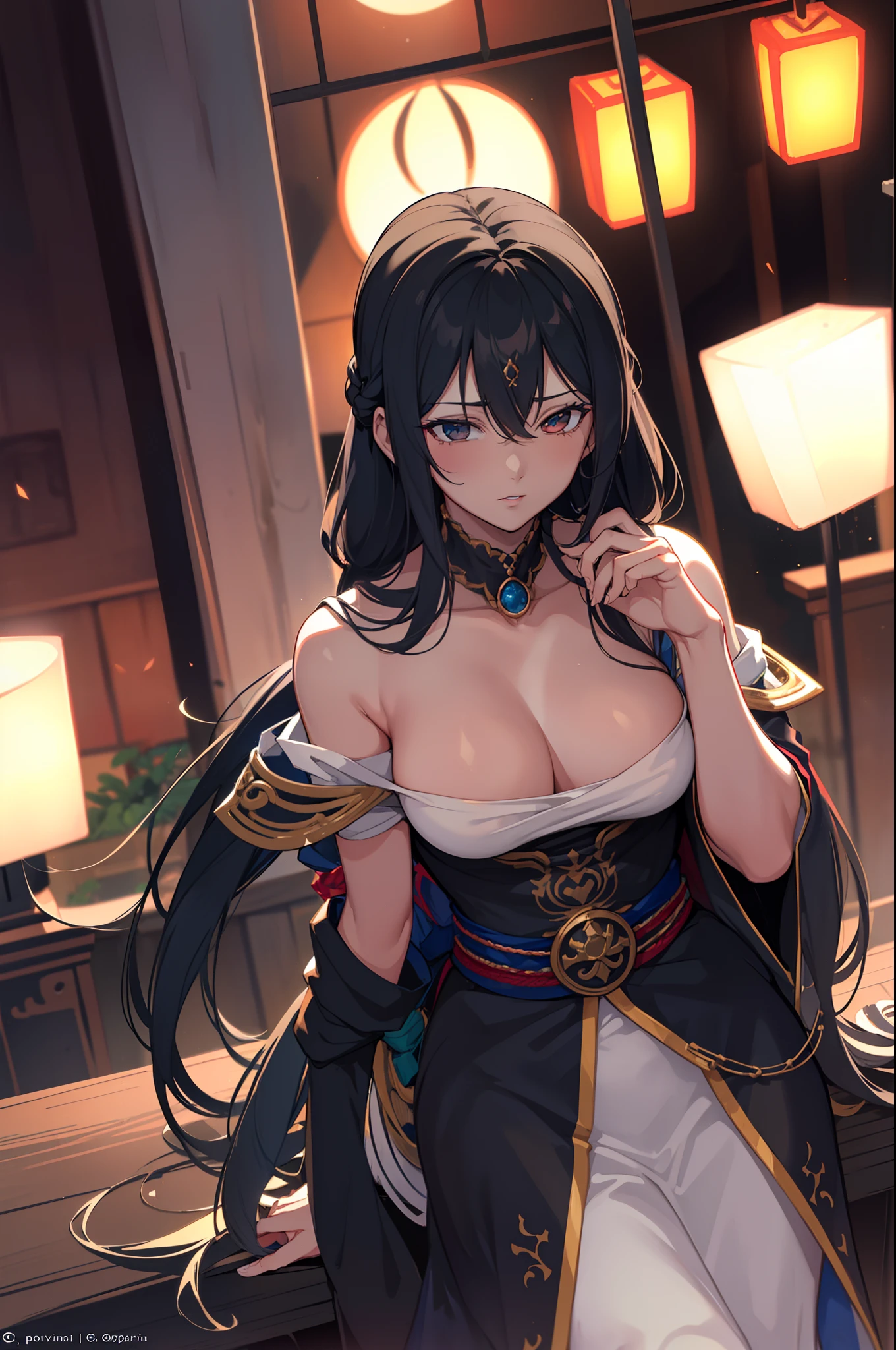 Mujer, PIEL CLARA, pelo , ojos rojos. SENOS GRANDES. ADOLESCENTE, JOVEN. CUERPO COMPLETO, FELIZ.