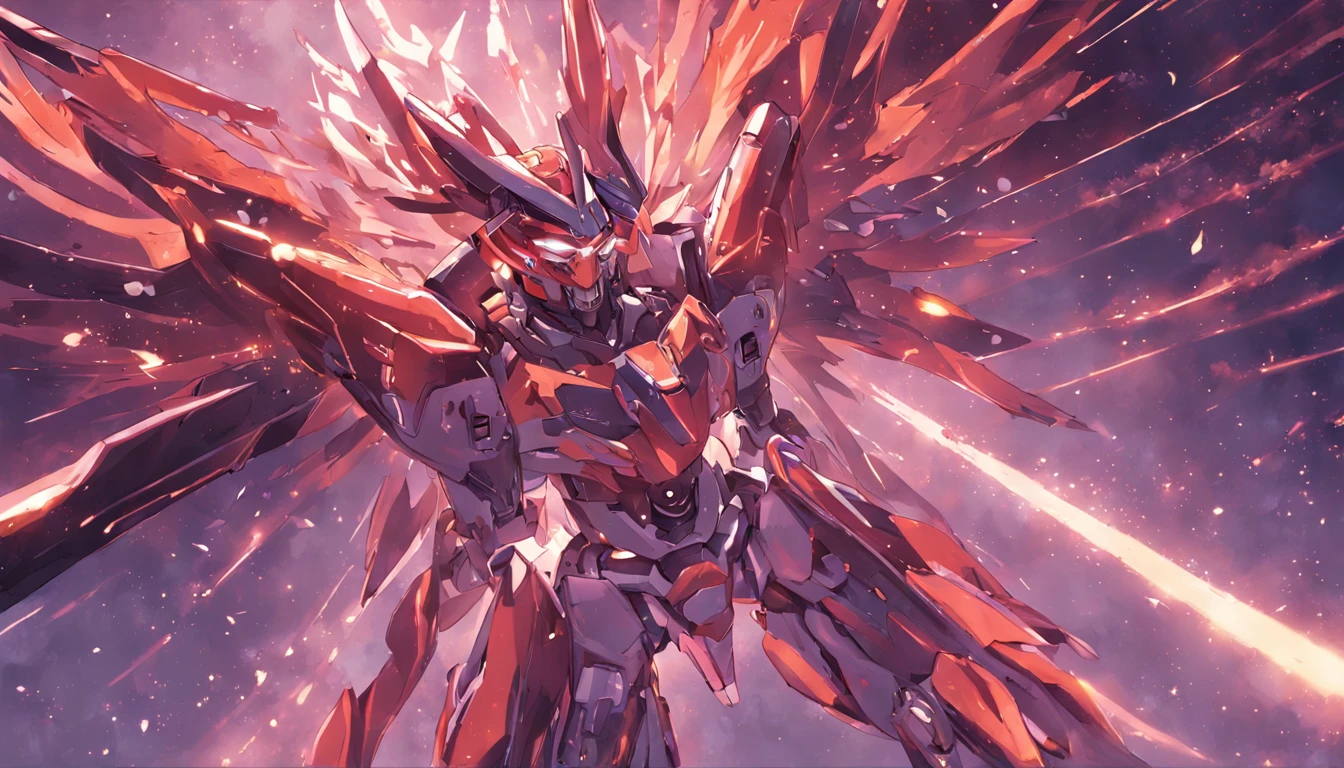 mirai,sci-fy,Robot Wars,interstellar war,Black color mecha,starrysky,火焰