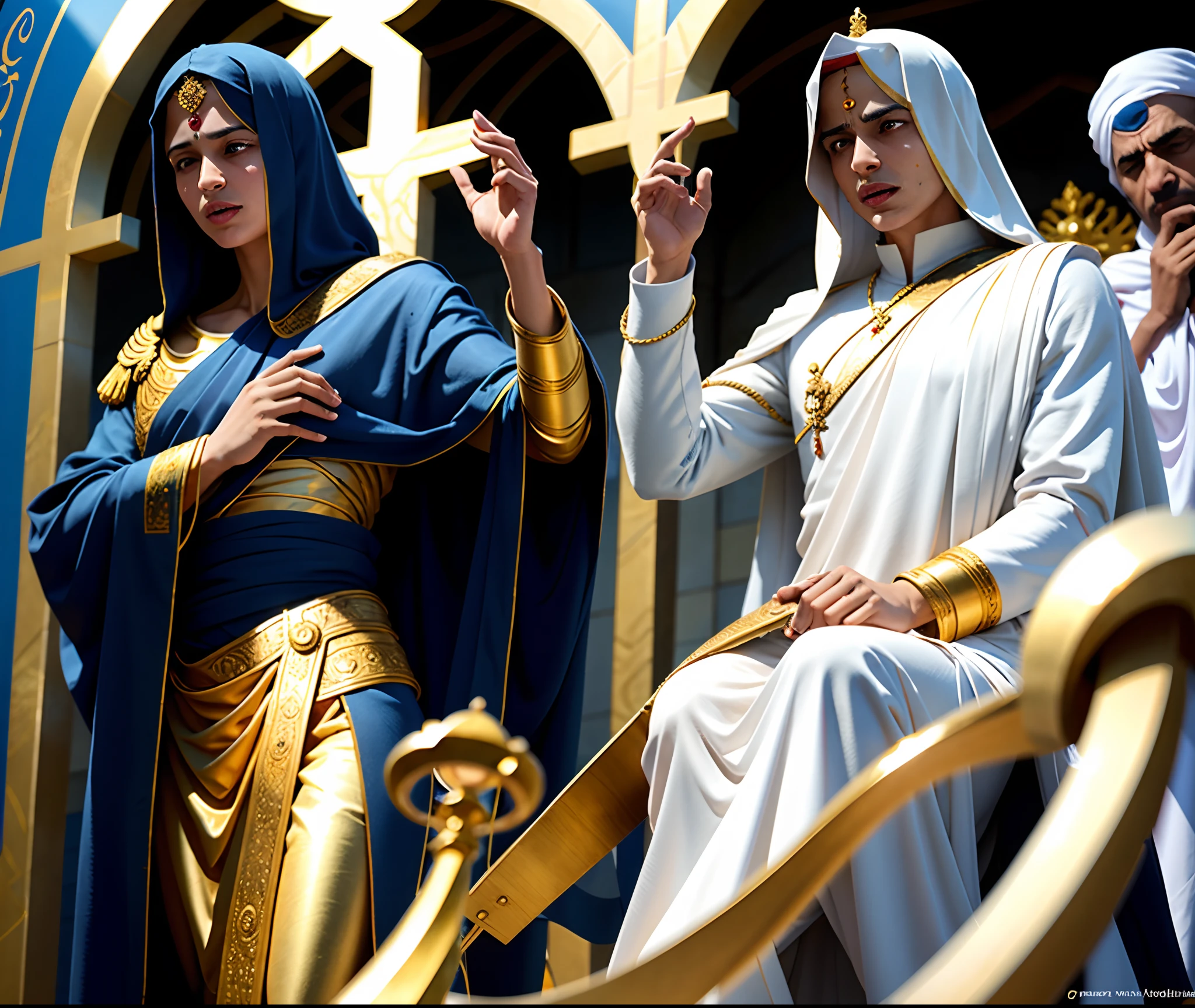 (Horus castrates his uncle Seth)