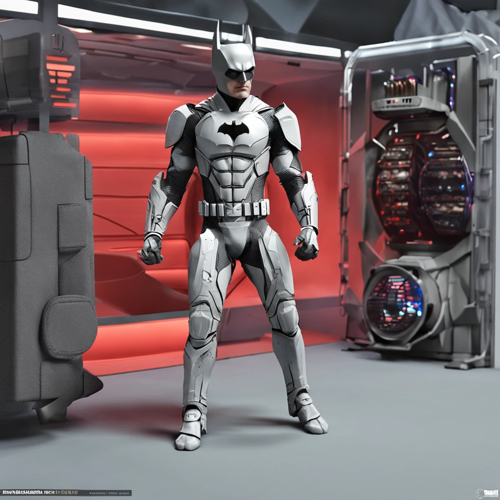 Simetrico, master part, :Realistic white Batman focus on an advanced cybernetic masterpiece suit, aerodinamico, alta qualidade ::n_desenho de estilo, Low-quality imperfection