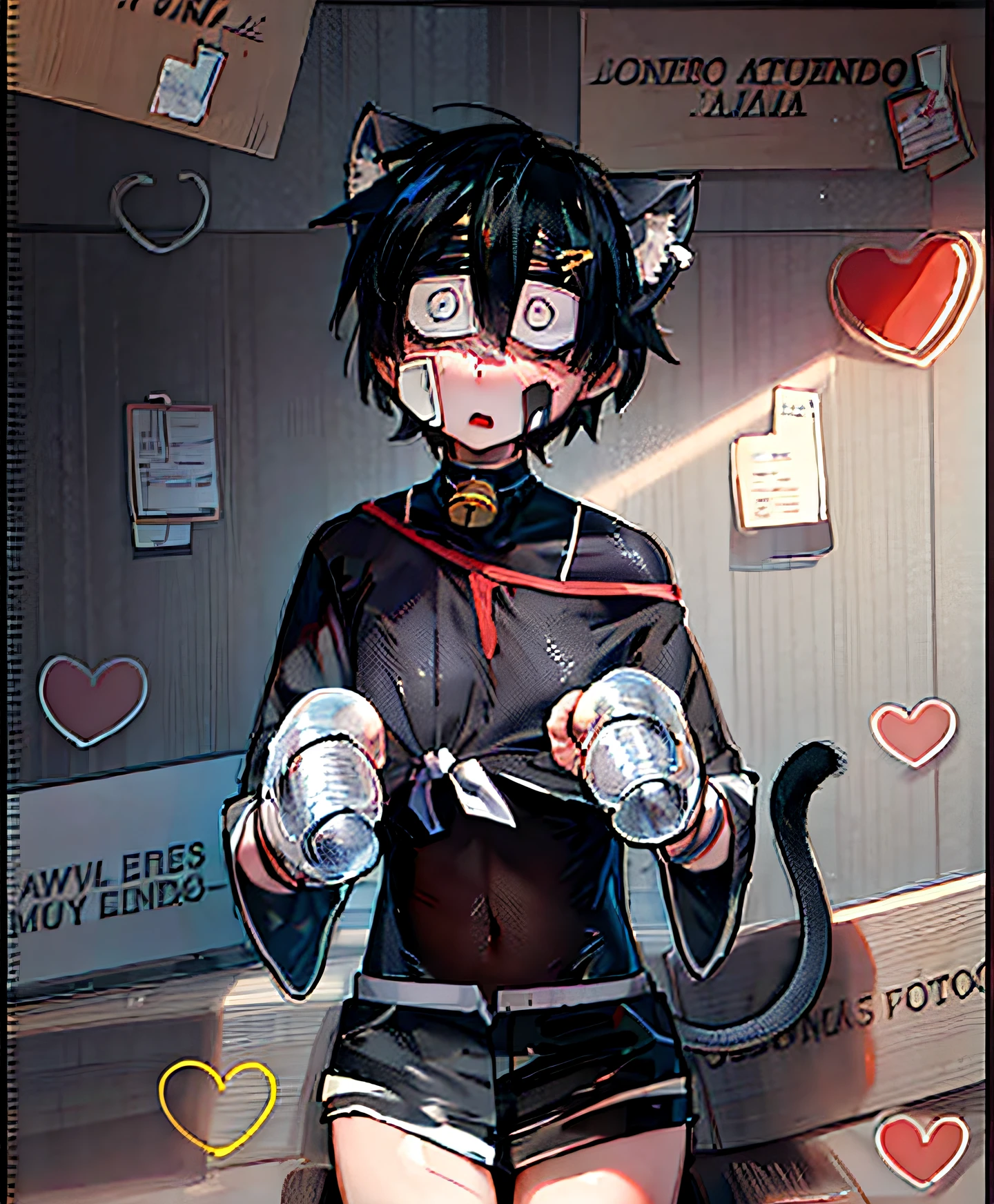 1boy, toned, wolf ears sitting cum on breasts: 1.2)