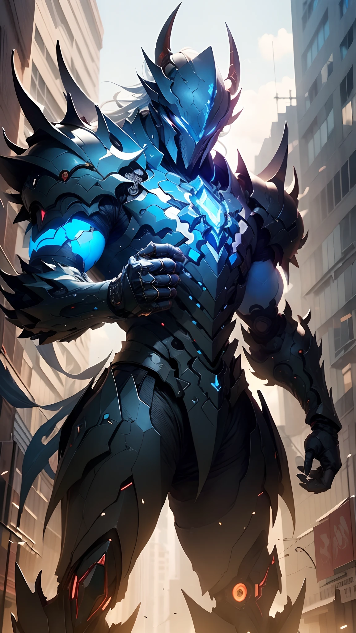 Cyborg Devil king, epic, HDR, hyper-detailing, cinematic ligh