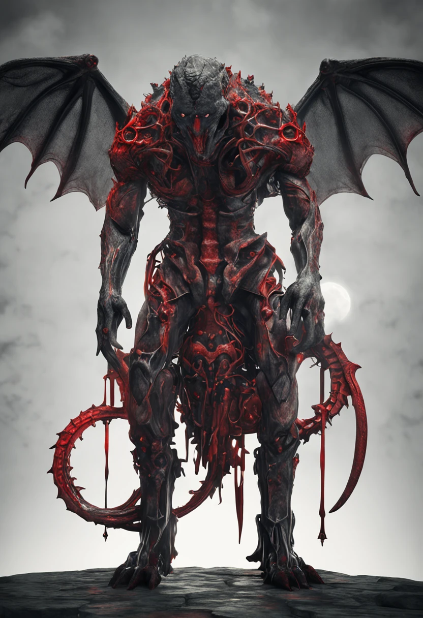 (Aschenhardt Style:1.4), Masterpiece, Best Quality, High Quality,(Dark shapeless creature with dark red glow and red eyes and surrounded by darkness:1.2), (in profile), (Darkness:1.2), Abstraction, Deep Sea, Award-winning photography, Depth of field, HDR, Very detailed, Trending in art stations, Trending in CGsociety, Complex, High detail,(Masterpiece:1.2, Best Quality), (Best Lighting, Very Delicate and Beautiful), (Best Lighting, Very Delicate and Beautiful), (Beautiful Detailed Face), (Detailed Eyes and Detailed Face:1.2), Dark Fantasy, (Young Girl, Little Beast, 1girl, Solo, Crazy Smile, Pale Skin,19 Piercings,((tattoos all over body,Tribal tattoos all over legs)) gray hair, glowing red eyes, dynamic angle, vampire), (get chains, magic circles, graffiti on the wall, in the background)),get demons to be summoned), magic thunder, pointy_ears, fangs,demon wings,demon horns,blood on face,blood rain,blood mist,(depth of field),high contrast,(blood splash:1.4),cowboy shot,full body, black lace up thigh boots,shout, Sacrifice, Magnificent Stage