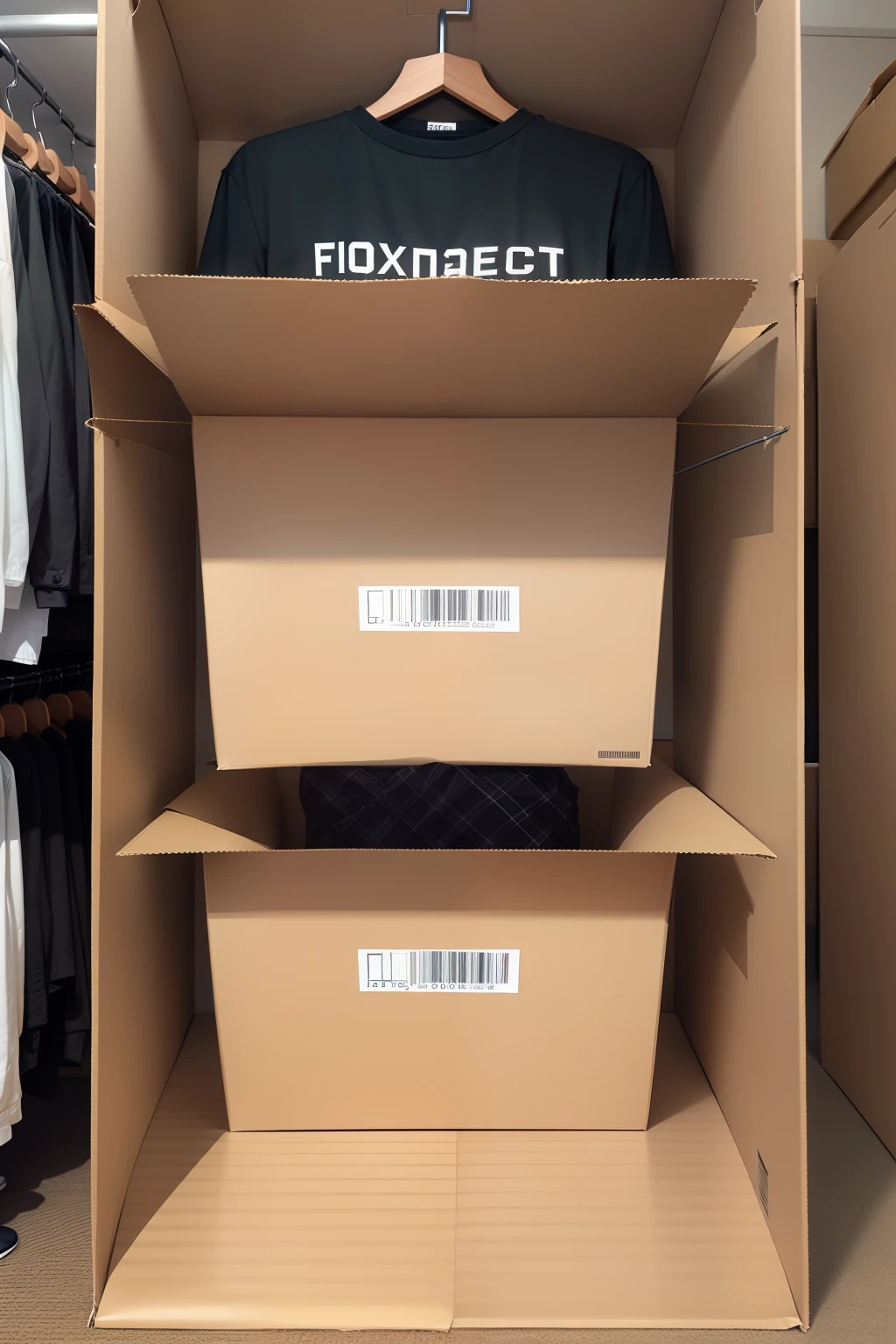 box,Fill up with clothes,Good quality,Clothing big brand style,Stylish and simple,design sense