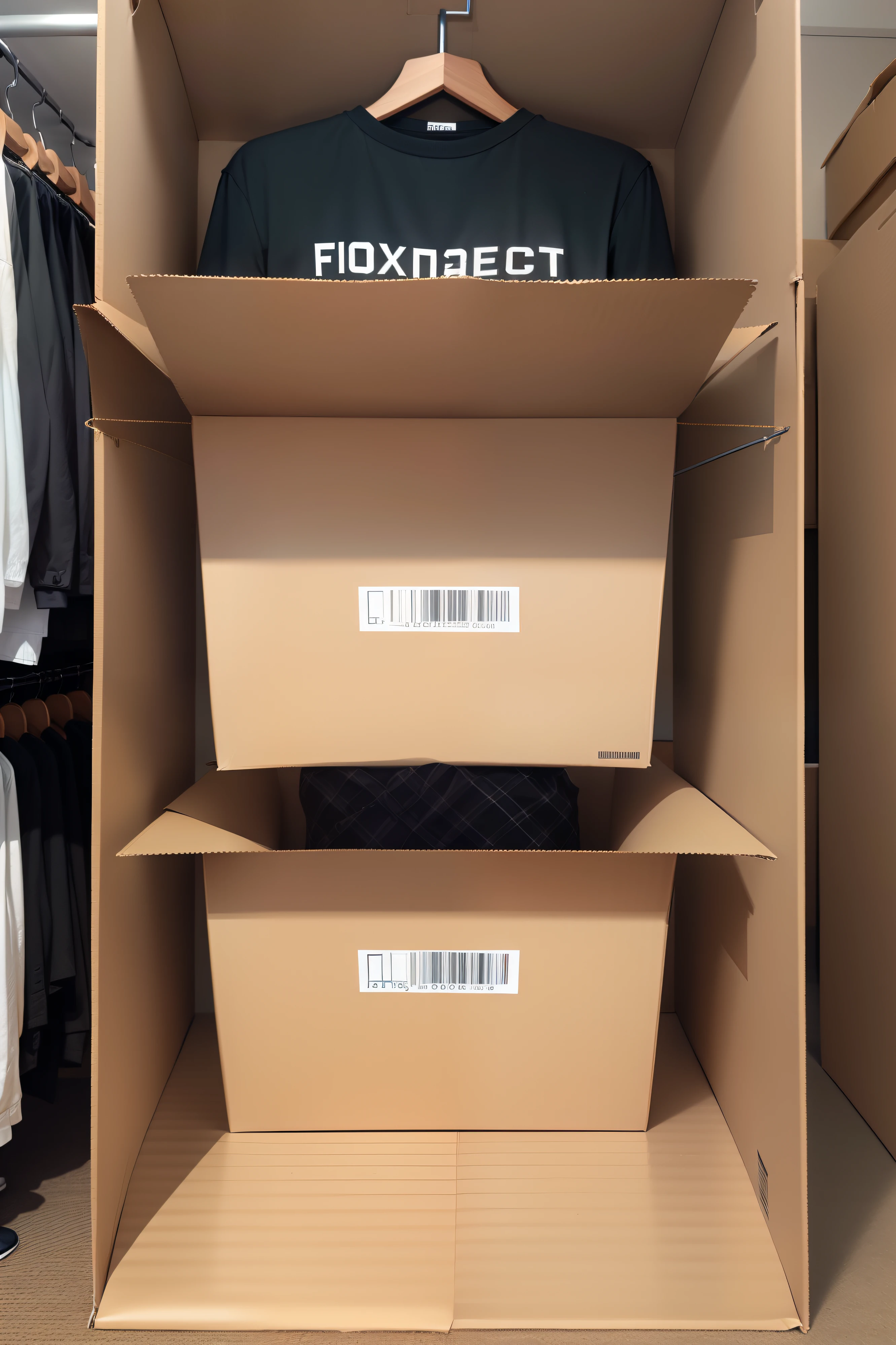 box,Fill up with clothes,Good quality,Clothing big brand style,Stylish and simple,design sense