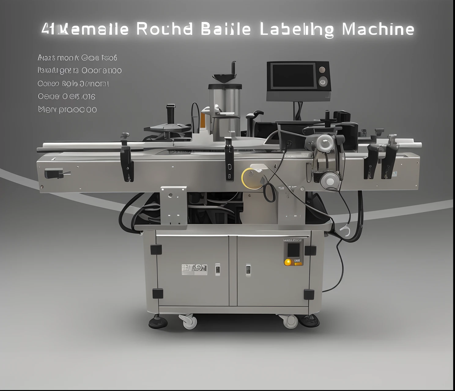 Close-up of a machine, There are a lot of bottles on it, with labels. High quality, Machine, very detailed labeling, 480p, 4 8 0 p, Labels, Highly detailed markup, 1 8, F18, 1 0 8 0 p, 3 6 0 p, The machine is the main body, The background is the factory, Have a color matching, 1080p