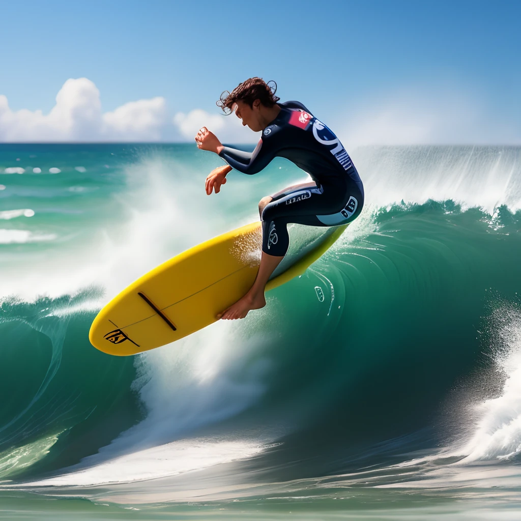 Criar um surfista em onda grande