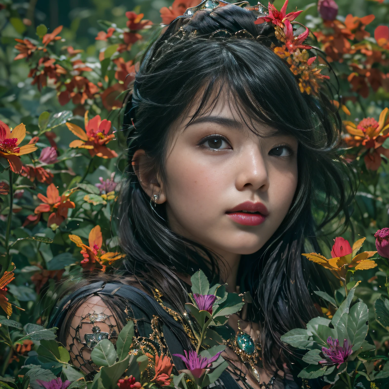 Outer Space 32K(tmasterpiece,k hd,hyper HD,32K),Long flowing black hair,ponds ,Mantis protector (realisticlying:1.4),Red robe with a flame pattern,Purple-pink tiara,Petals flutter,The background is pure,Hold your head high,Be proud,The nostrils look at people, A high resolution, the detail, RAW photogr, Sharp Re, Nikon D850 Film Stock Photo by Jefferies Lee 4 Kodak Portra 400 Camera F1.6 shots, Rich colors, ultra-realistic vivid textures, Dramatic lighting, Unreal Engine Art Station Trend, cinestir 800,Hold your head high,Be proud,The nostrils look at people