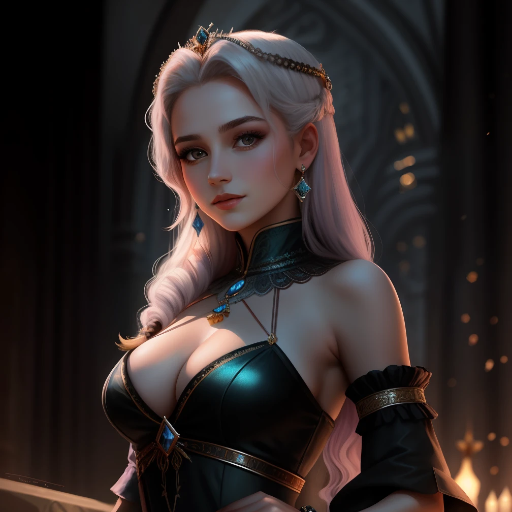 Em um Reino distante, there was Princess Síntthya, a young woman of noble and courageous heart. O Reino florescia em paz e harmonia, thanks to the wise rule of King Arion and the kindness of Queen Valentina, mother of Síntthya. The royal family was loved by the people, and Princess Síntthya was admired from a young age for her beauty and determination to make a difference.