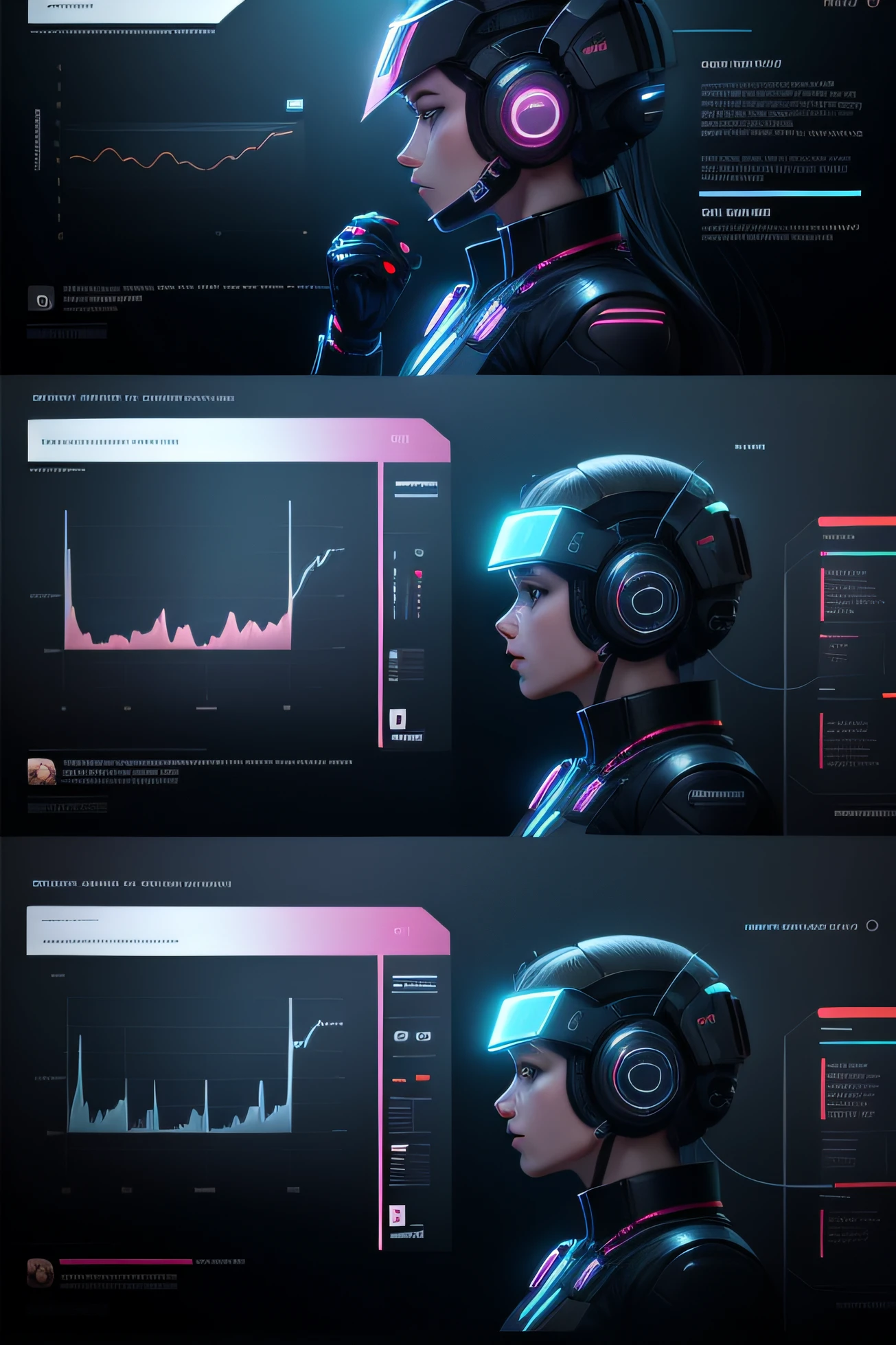 Scene graphs for smart authoring，AI Smart Reply，cyber punk style