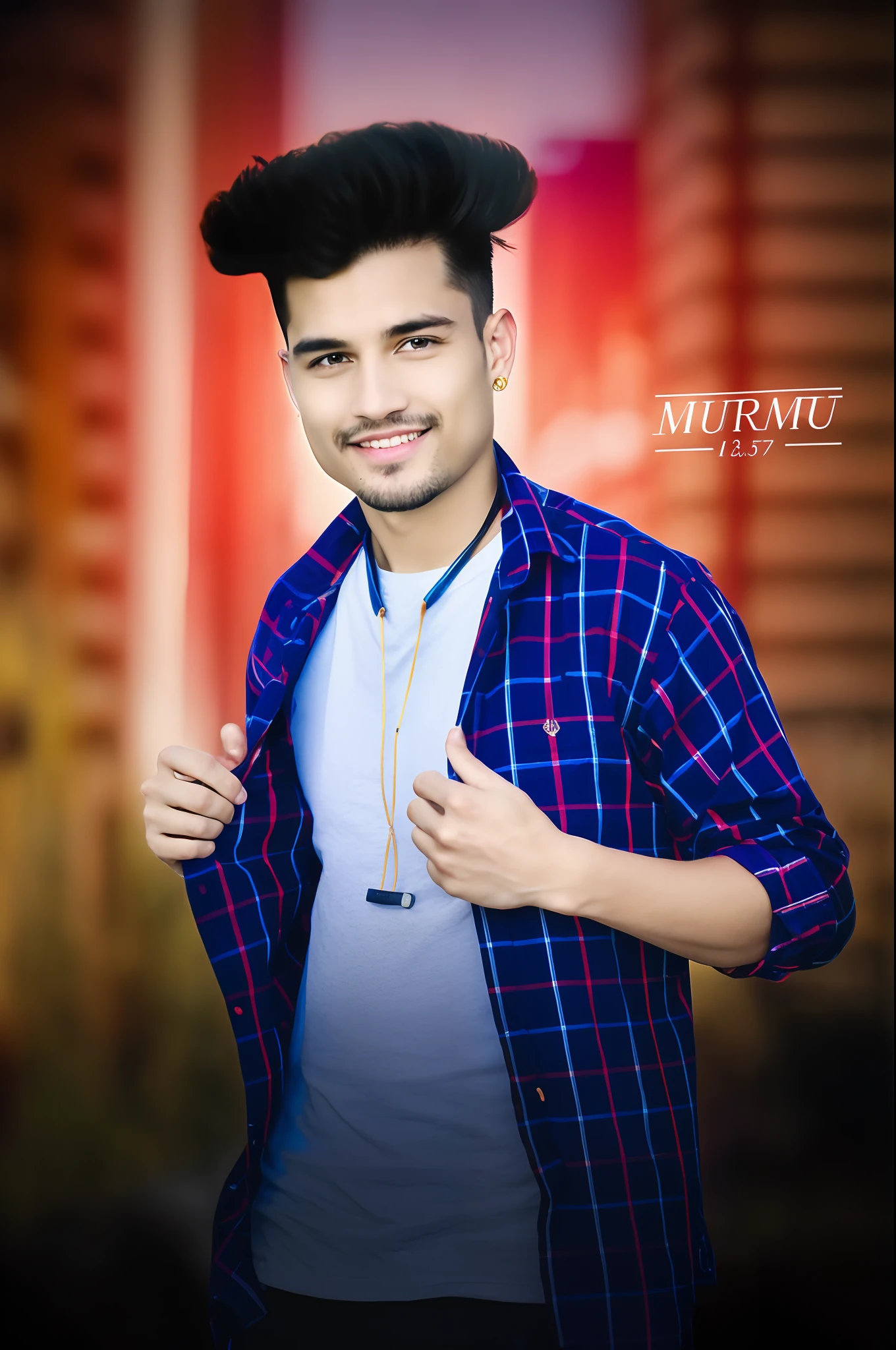 2.5D, (realism: 1.37), 25-year-old man, European and American face, shooting game character, cool guy, no beard, handsome hairstyle, wearing a shirt inside, leather jacket outside, loose tie, {holding in hand Pistol}, cool and handsome, game CG, portrait of seven clones, 8k, uhd, film light, high quality